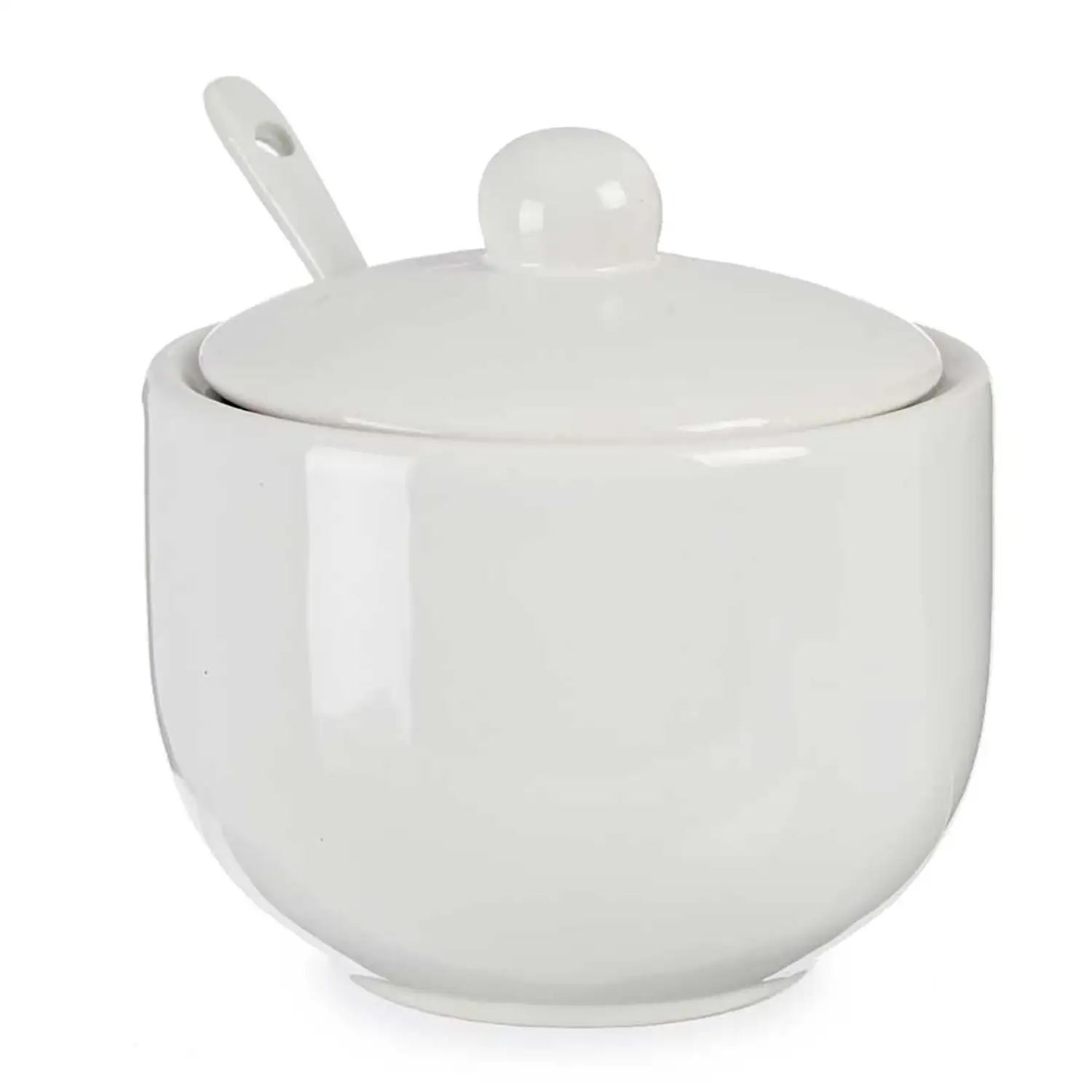 AZUCARERO BLANCO CON CUCHARA