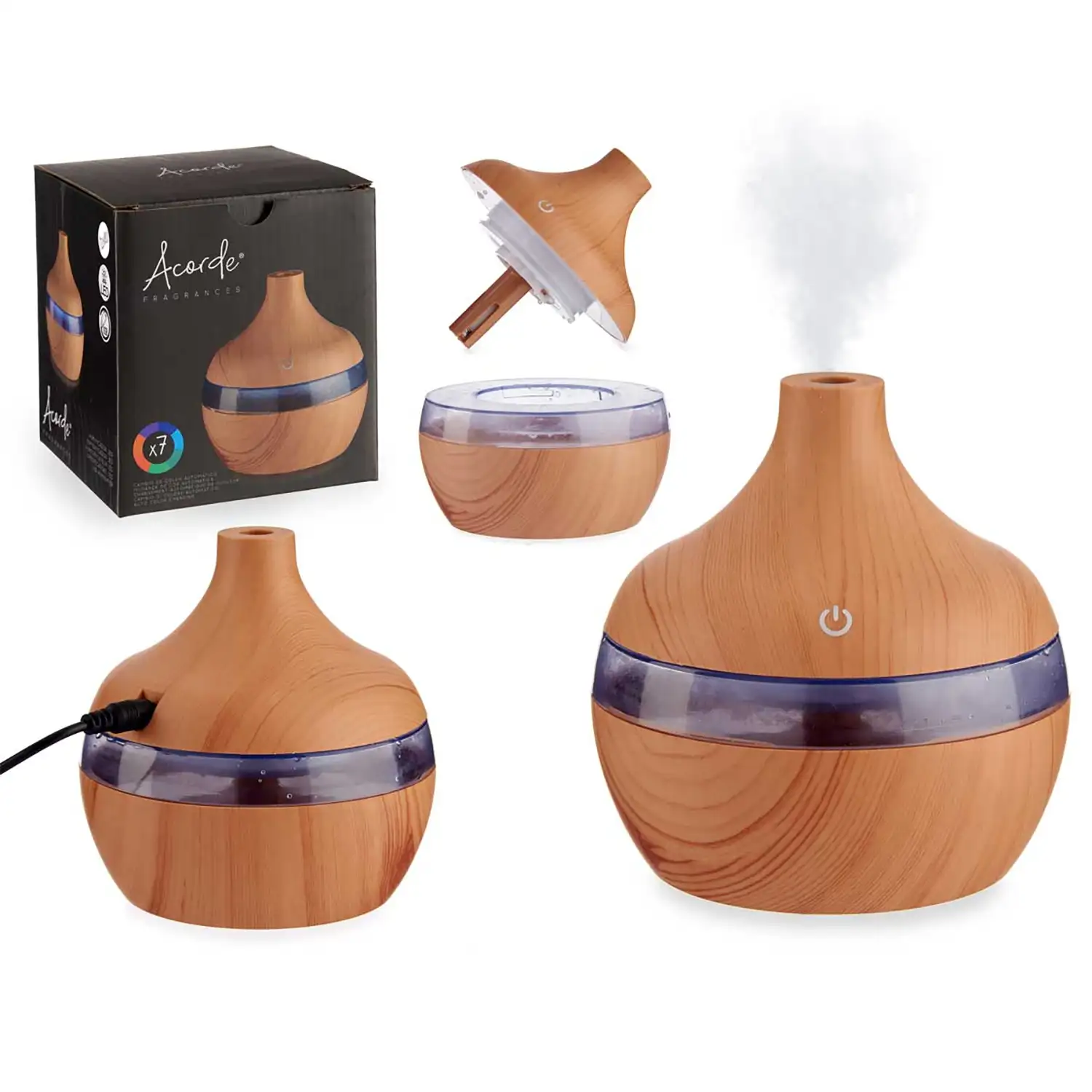 Humidificador LED 300 ml.