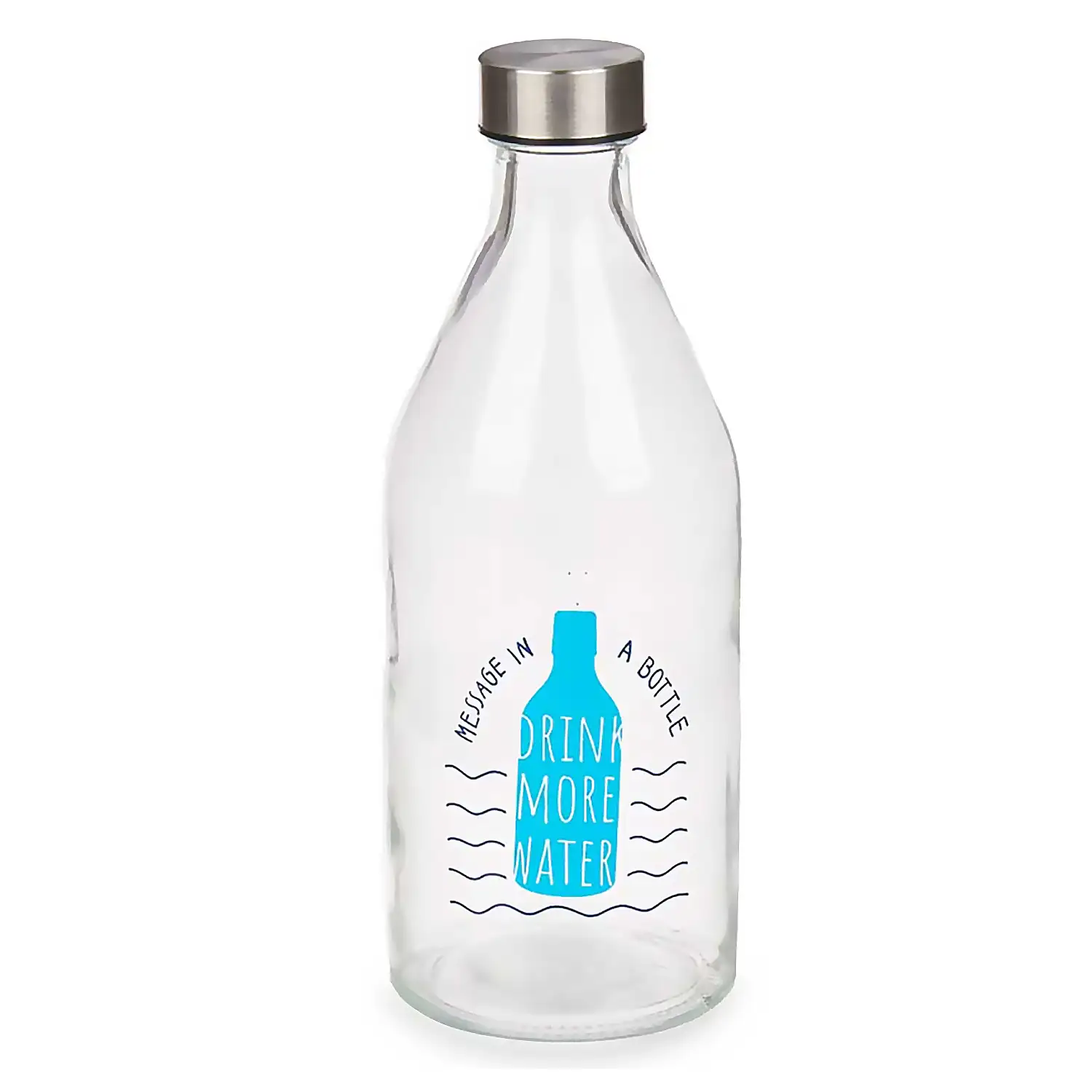 BOTELLA TAPON ACERO MESSAGE 1000ML