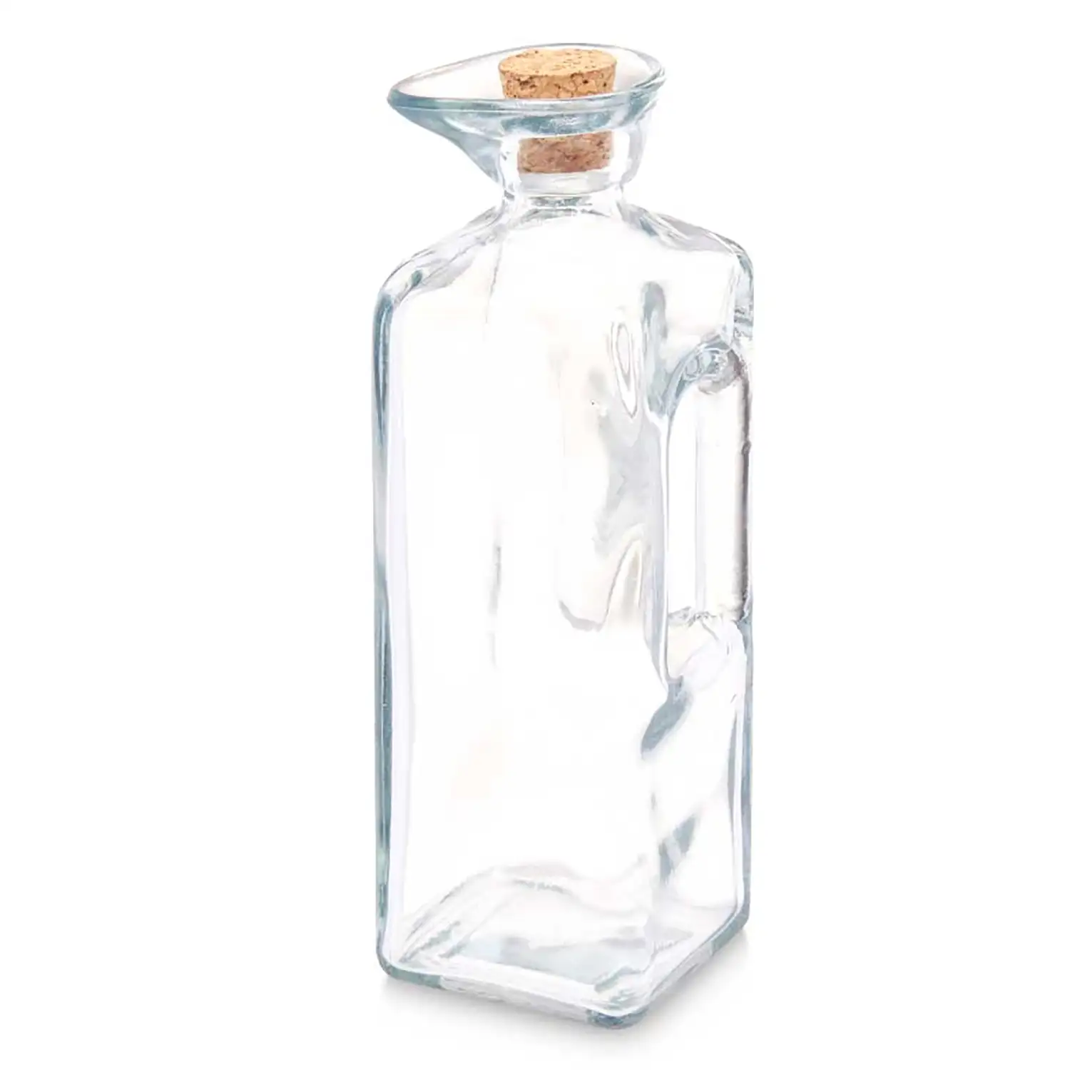 ACEITERA CUADRADA ASA TAPON CORCHO 330 ML
