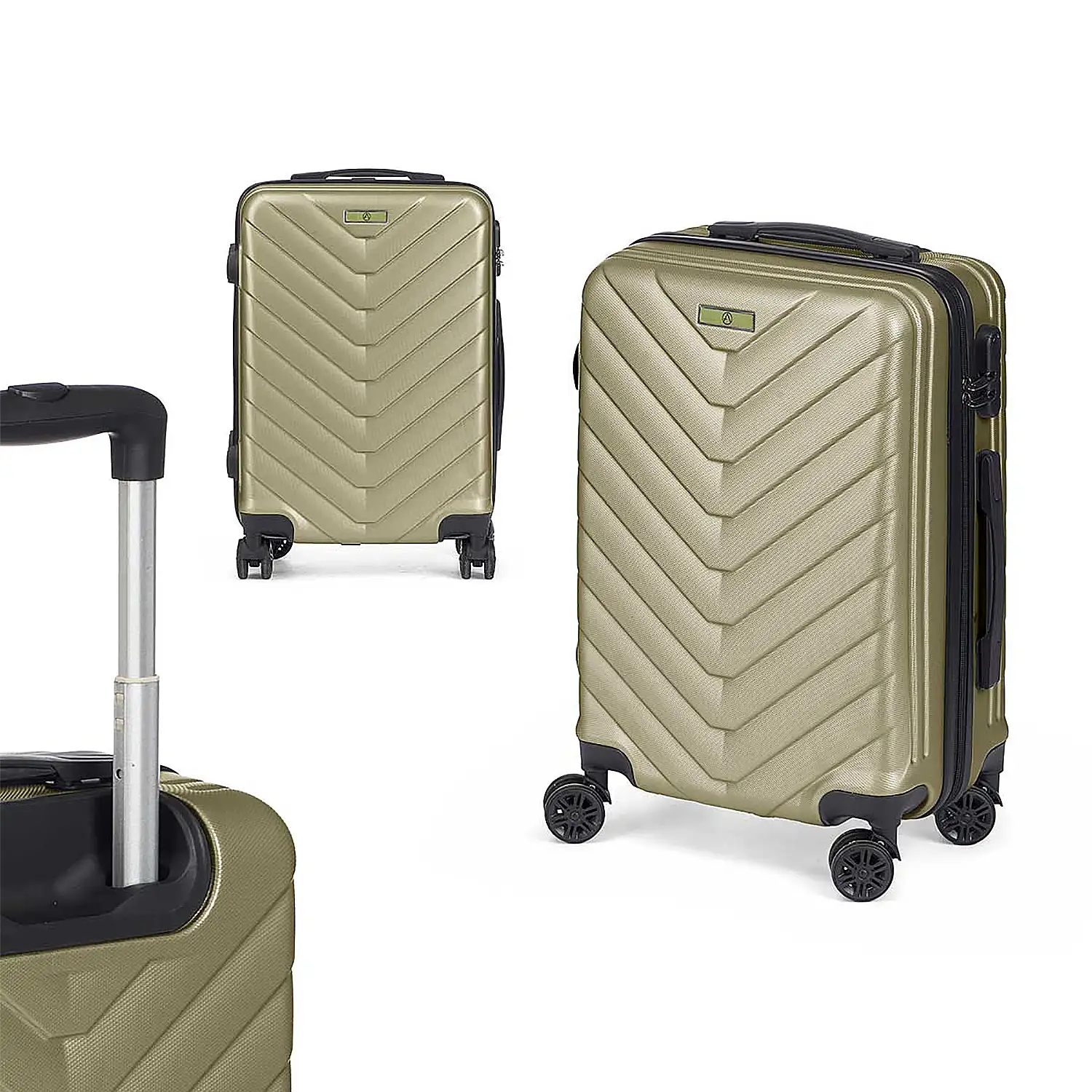 Maleta trolley de cabina en ABS, ligera y resistente. Diseño escamas.