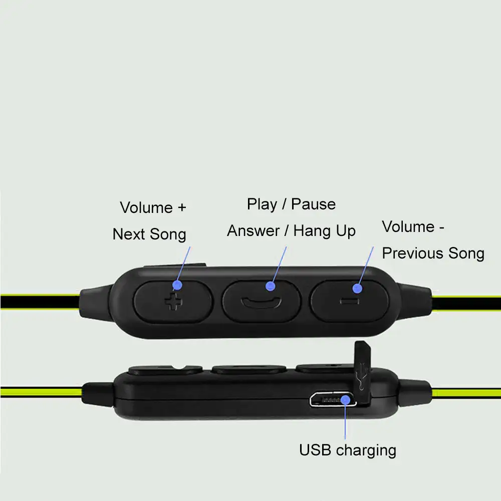 Auriculares deportivos 8S Bluetooth 4.1 con manos libres y mando de control
