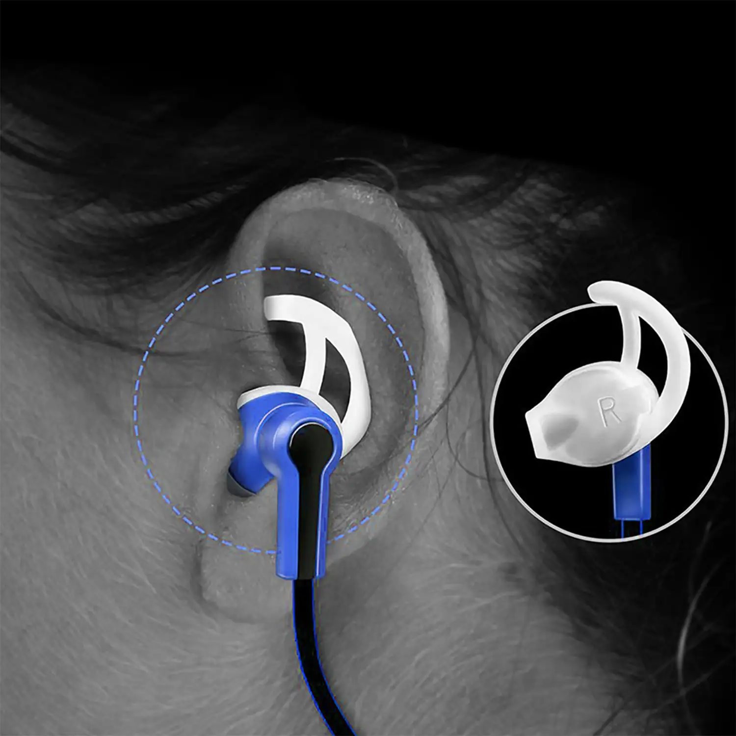 Auriculares deportivos Bluetooth con micrófono y controlador de  reproducción - 