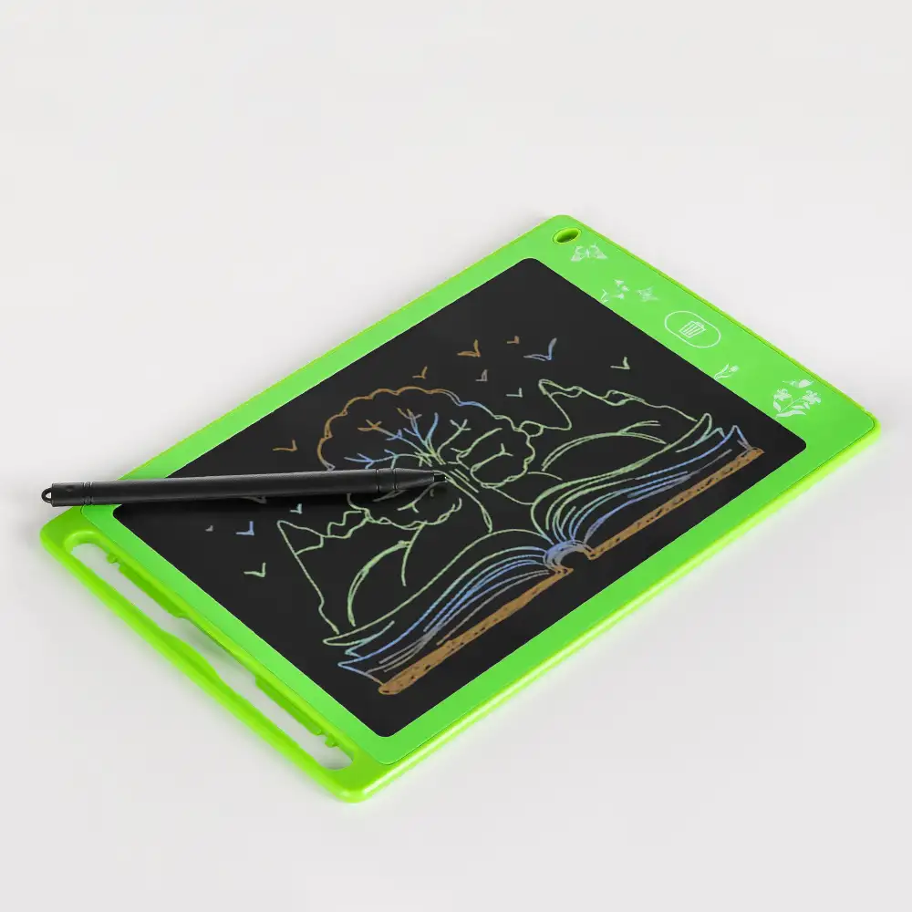 Tableta LCD portátil de dibujo y escritura con fondo multicolor de 8,5 pulgadas