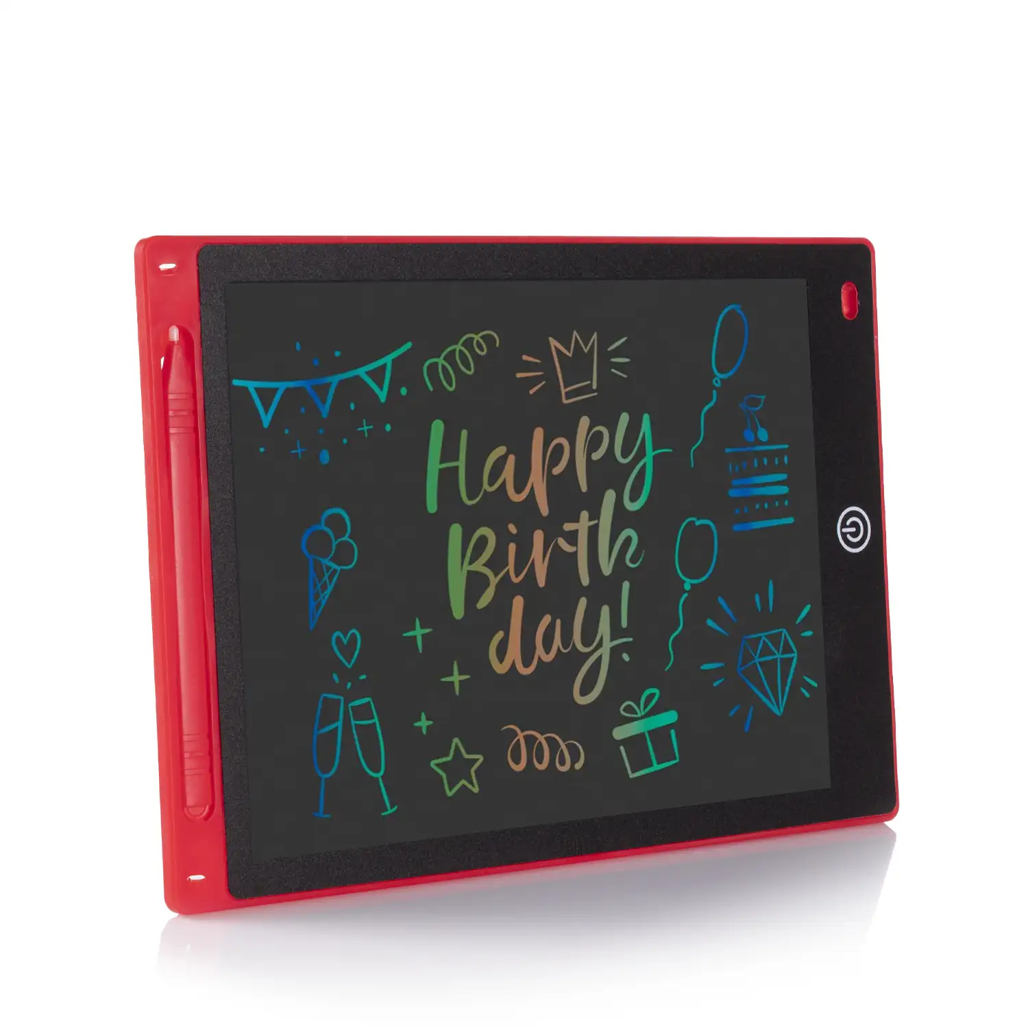 Tableta LCD portátil de dibujo y escritura con fondo multicolor de 8,5 pulgadas