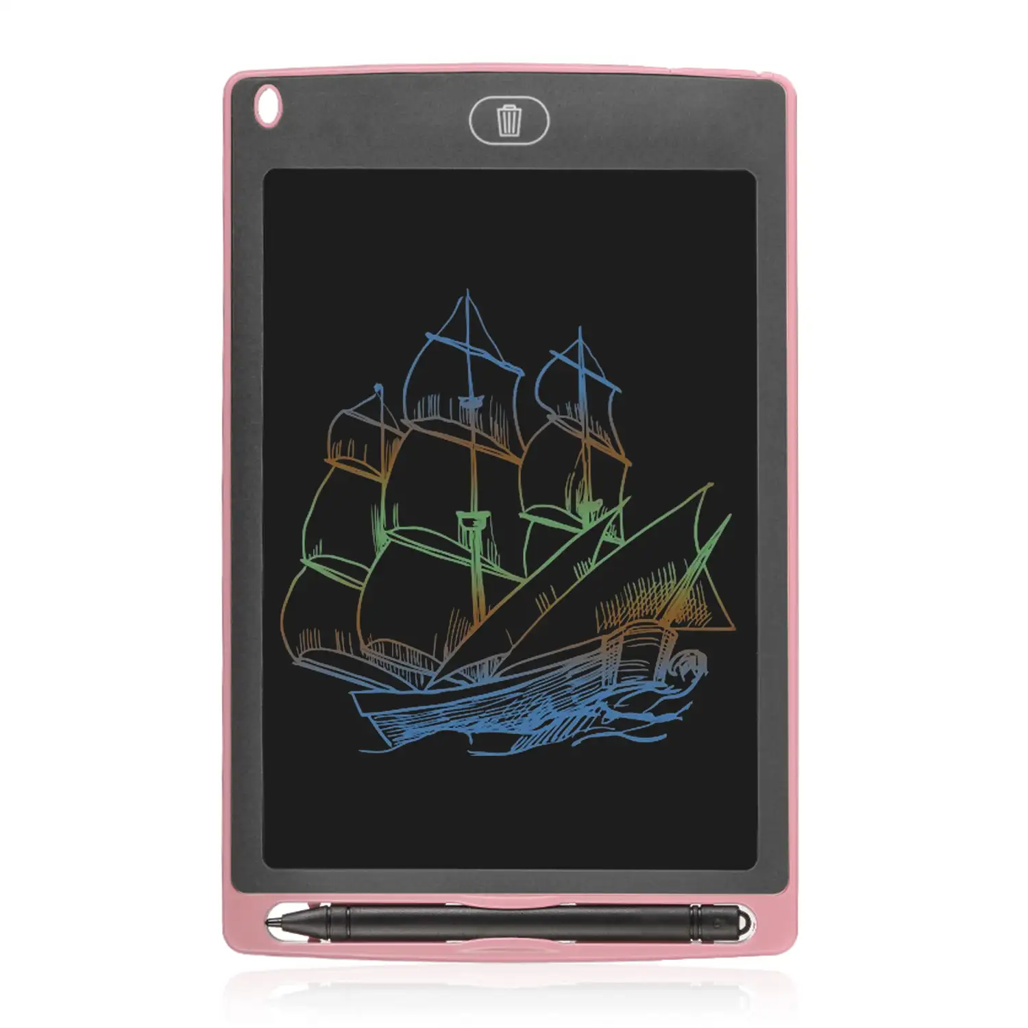 Tableta LCD portátil de dibujo y escritura con fondo multicolor de 8,5 pulgadas