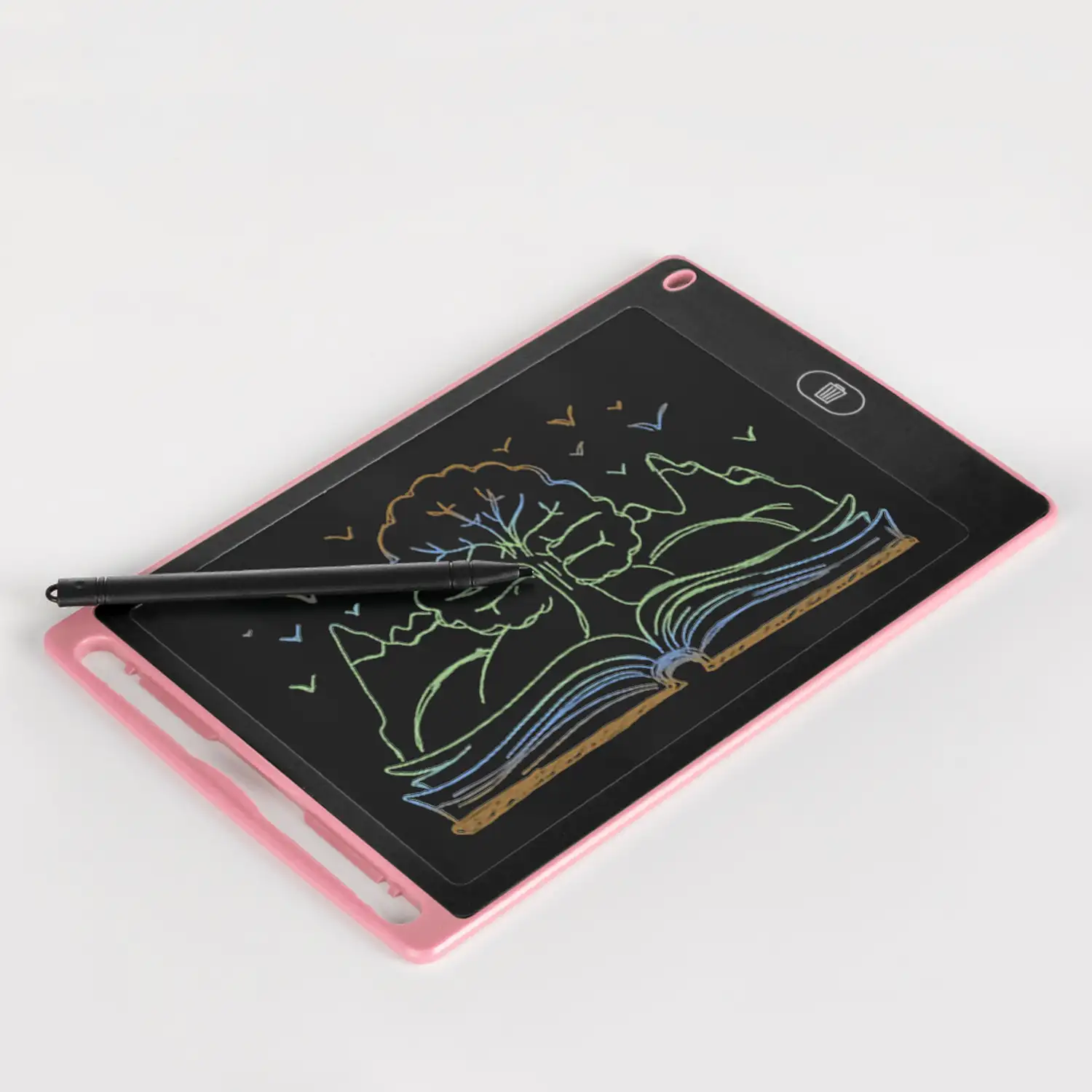 Tableta LCD portátil de dibujo y escritura con fondo multicolor de 8,5 pulgadas