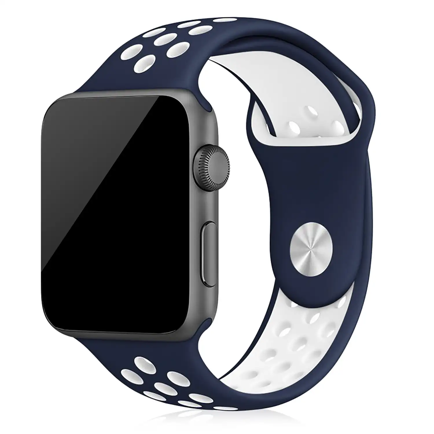 Correa deportiva de silicona Compatible con Apple Watch de: 38/40/41mm Talla M/L