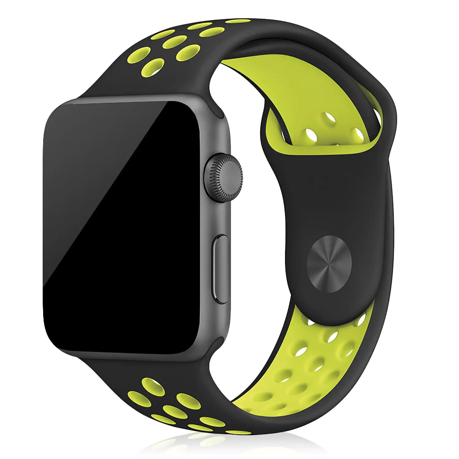 Correa deportiva de silicona Compatible con Apple Watch de: 42/44/45/49mm Talla M/L