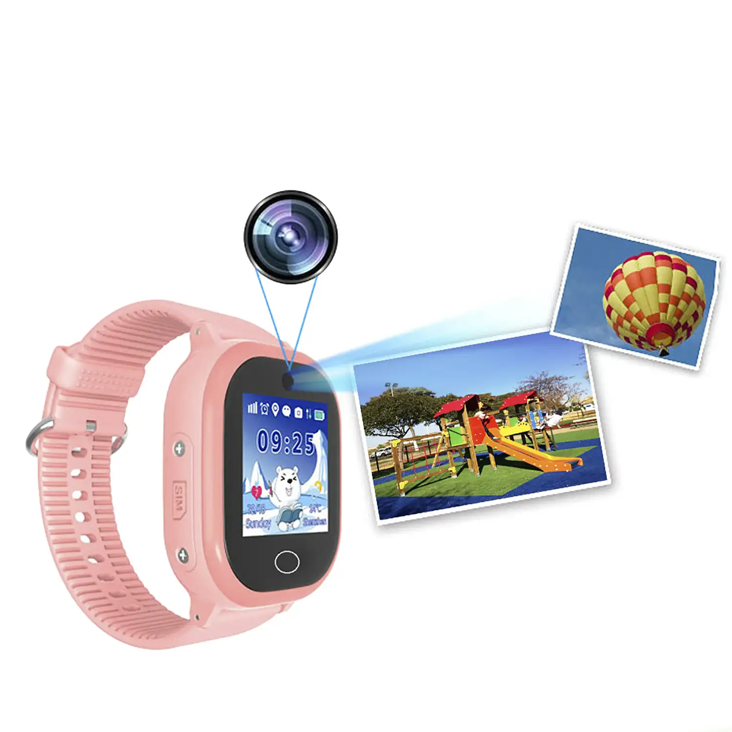 Smartwatch GPS especial para niños, con función de rastreo, llamadas SOS y recepción de llamada