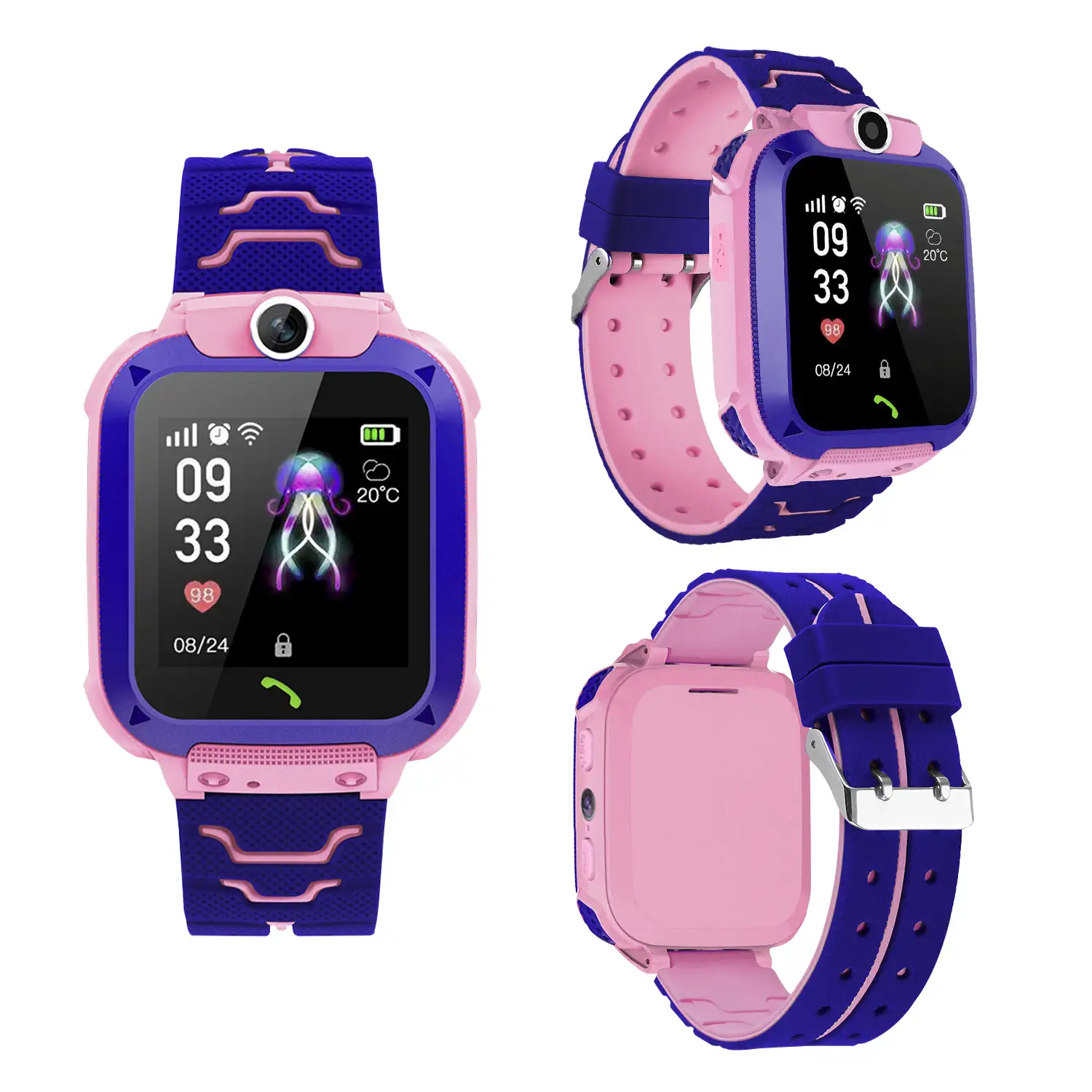 Smartwatch LBS especial para niños, con función de rastreo, llamadas SOS y recepción de llamada.