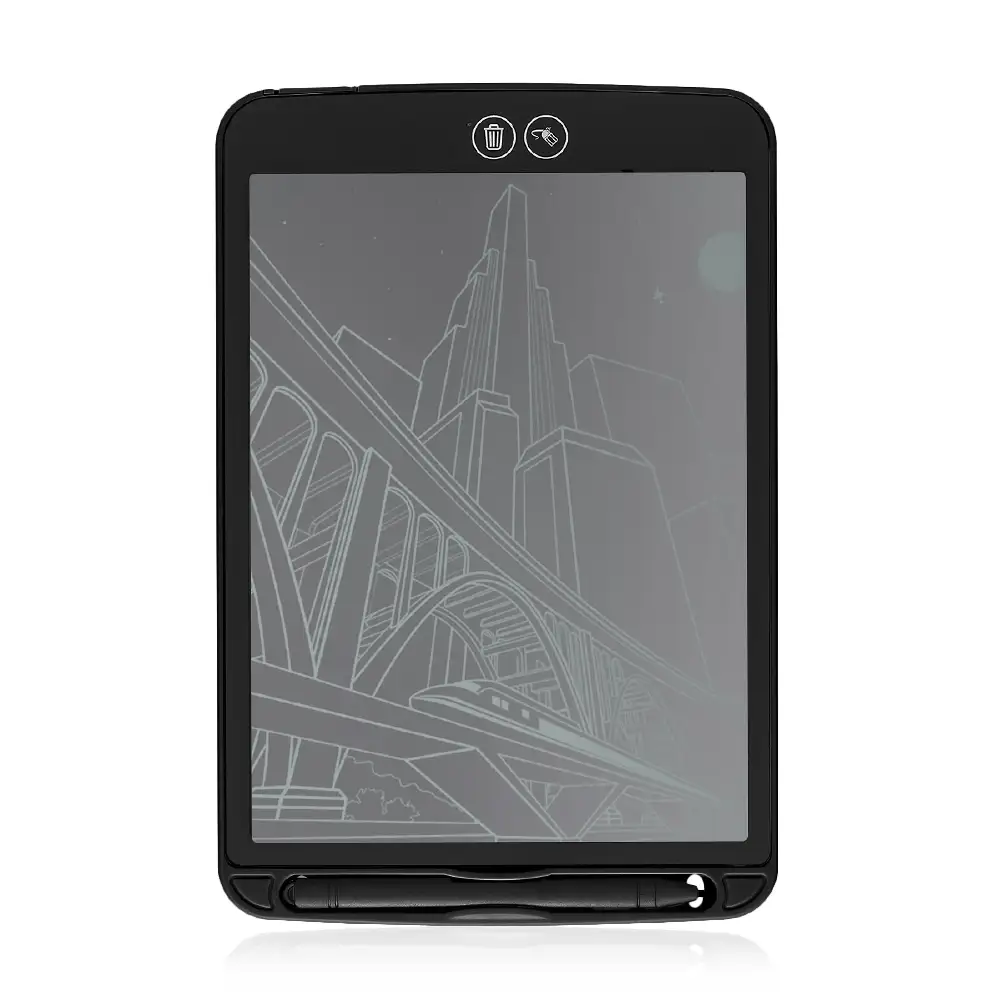 Tableta LCD portátil de dibujo y escritura de 10 pulgadas con borrado selectivo y bloqueo de borrado