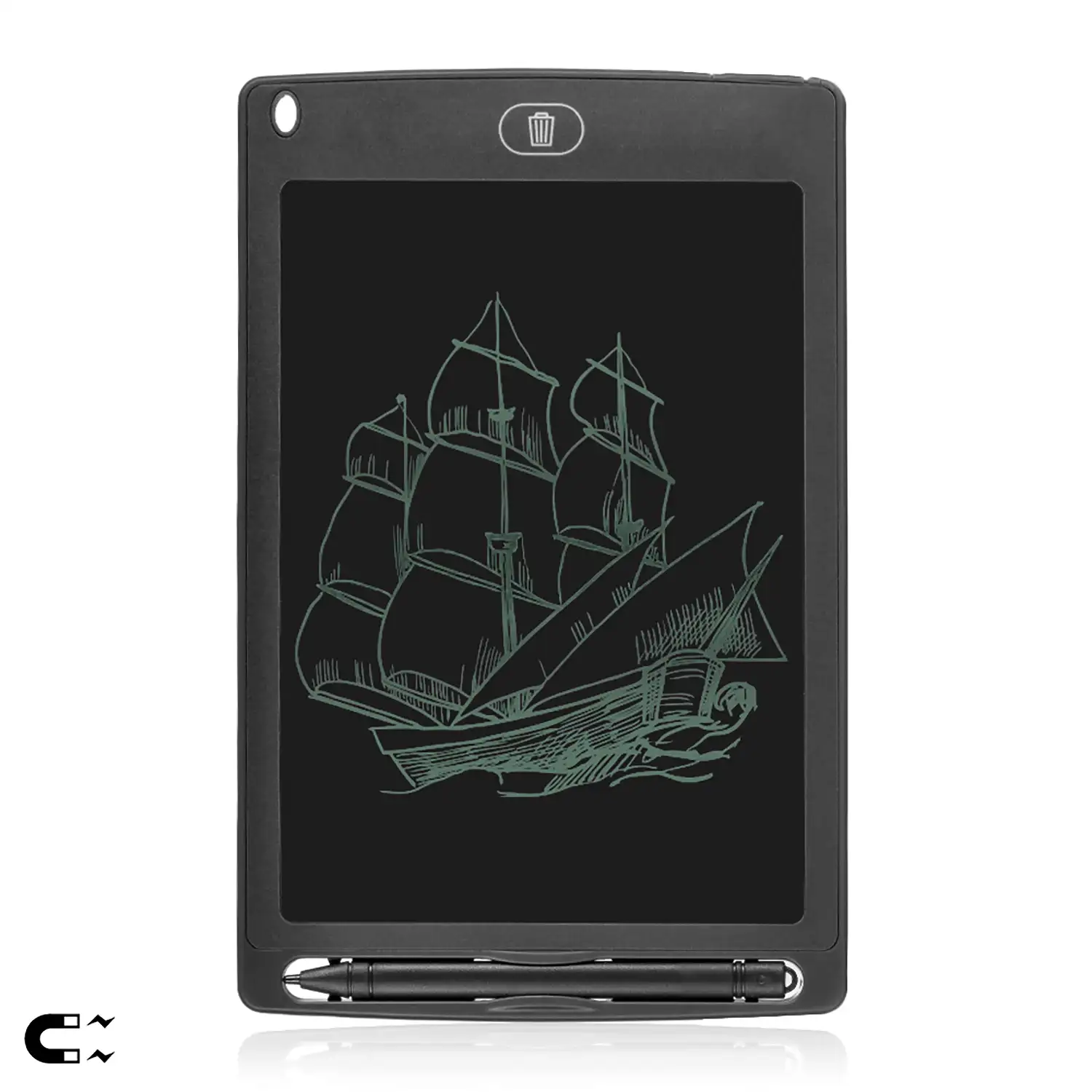 Tableta LCD portátil de dibujo y escritura de 8,5 pulgadas, con imanes de sujeción