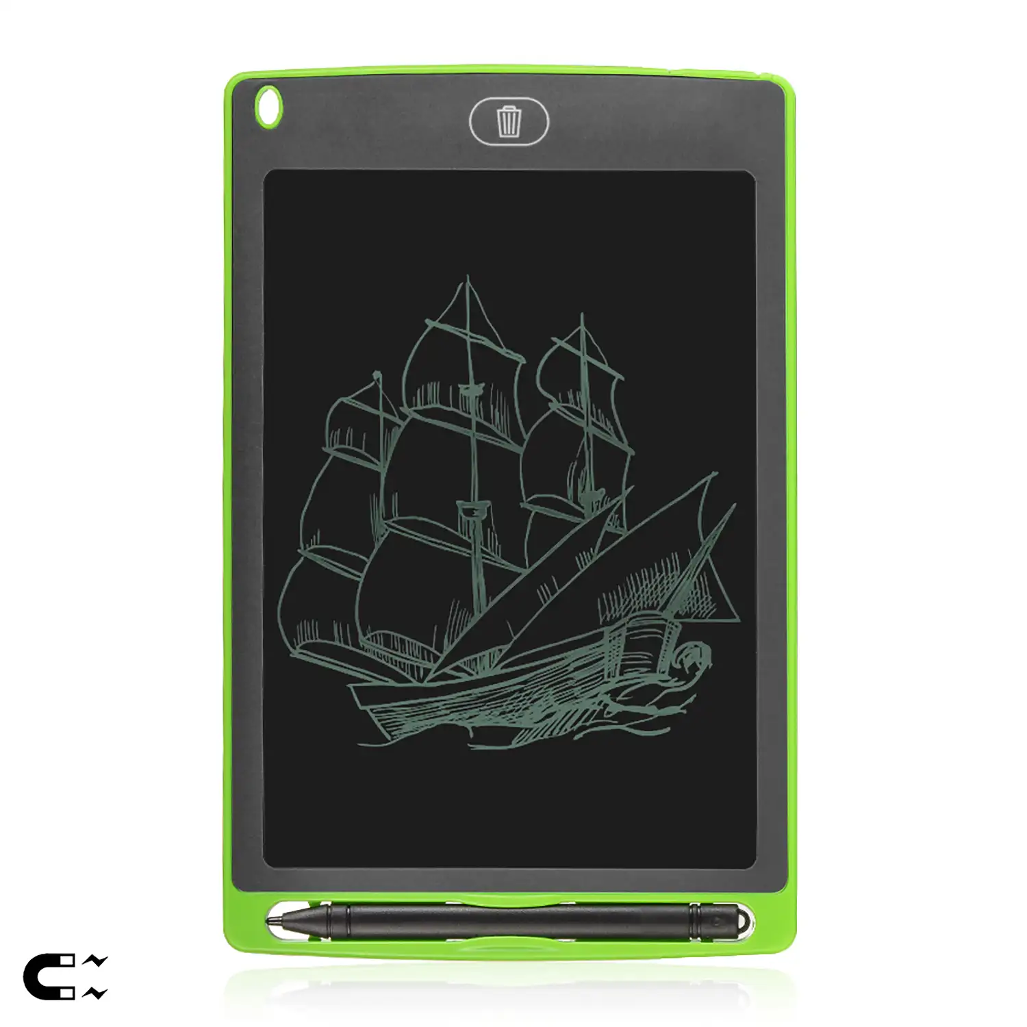 Tableta LCD portátil de dibujo y escritura de 8,5 pulgadas, con imanes de sujeción