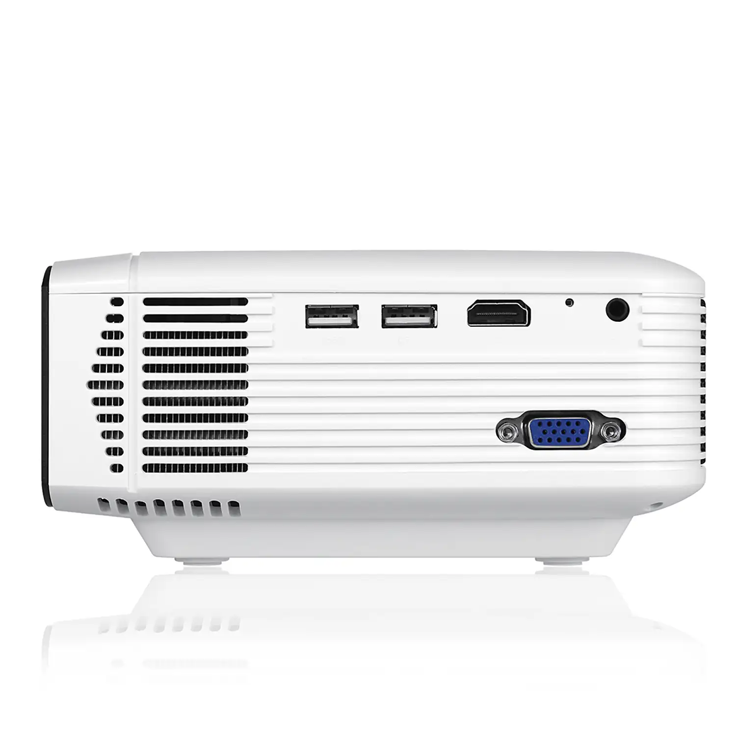 Video Proyector HD 1080P, 3500 lúmenes con altavoces duales, conexión HDMI/USB/VGA/AV/Micro SD