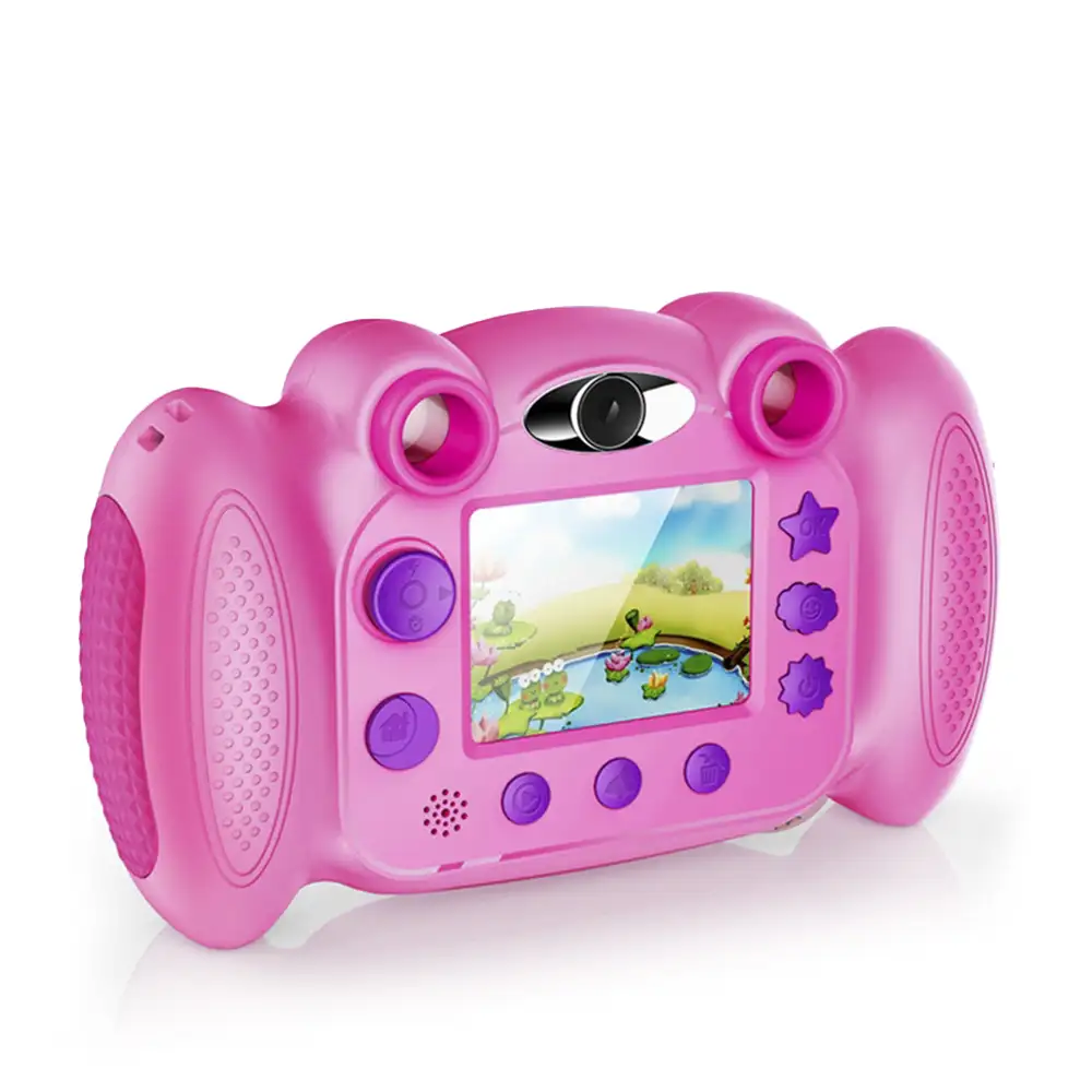 Cámara HD de 8 megapíxels para niños, con juegos, filtros y marcos creativos.