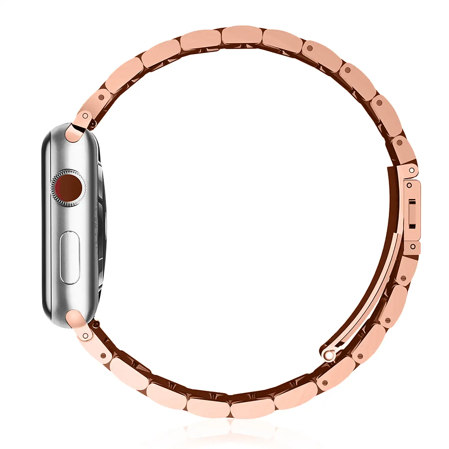 Correa metálica tipo Oyster de acero inoxidable Compatible Apple Watch 38/40/41mm
