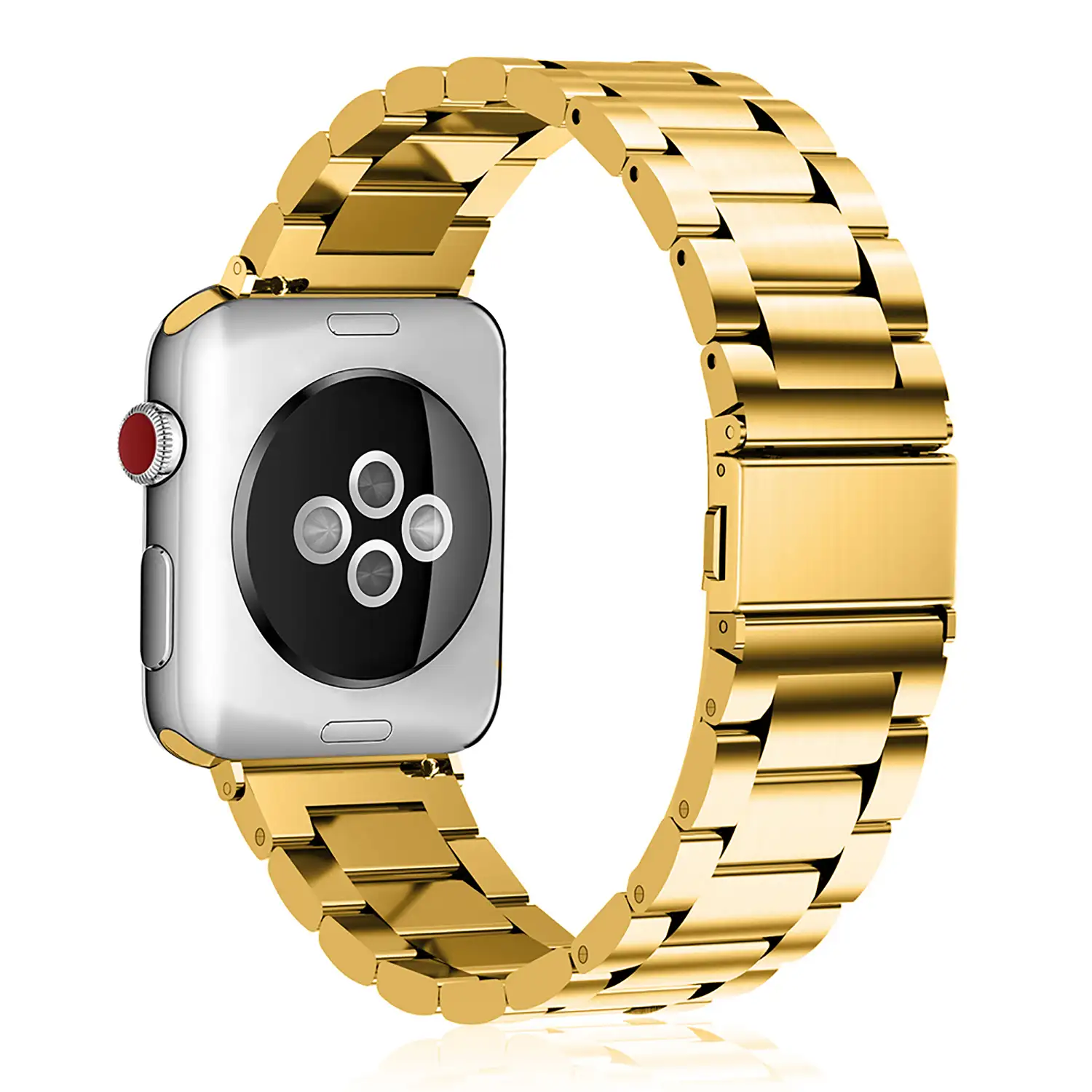 Correa metálica tipo Oyster de acero inoxidable Compatible Apple Watch 38/40/41mm