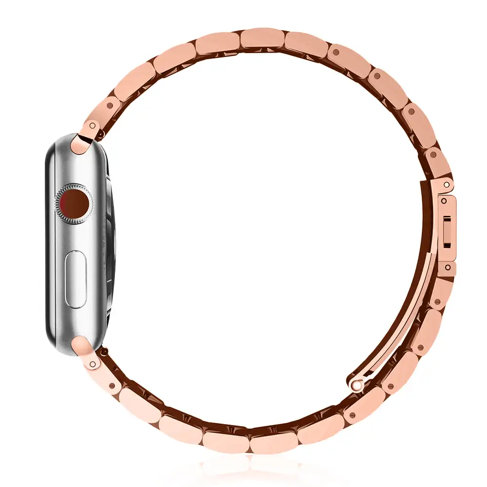 Correa metálica tipo Oyster de acero inoxidable Compatible iWatch 42mm / 44mm