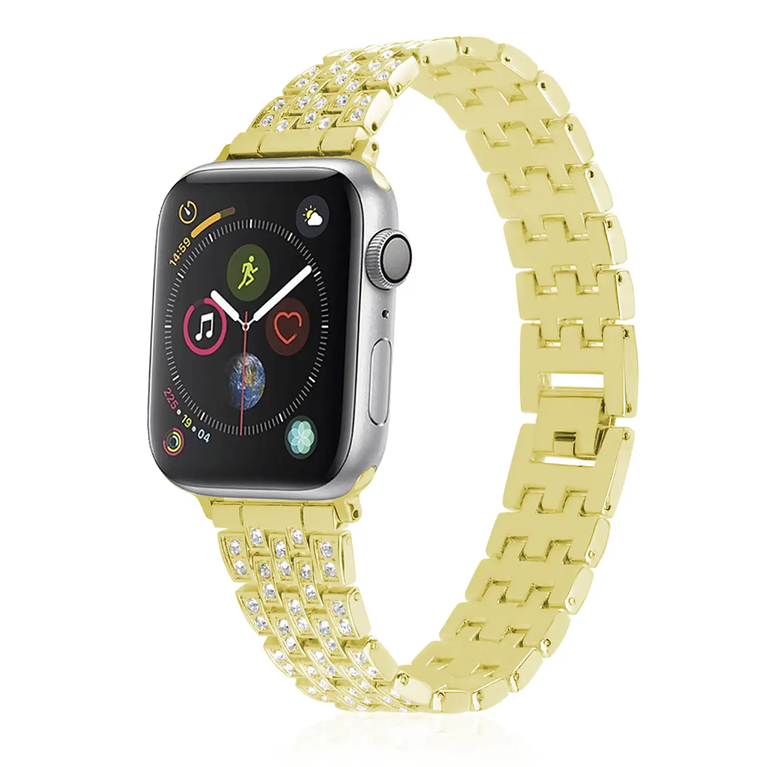 Correa de metal con brillantes Compatible Apple Watch 38/40/41mm