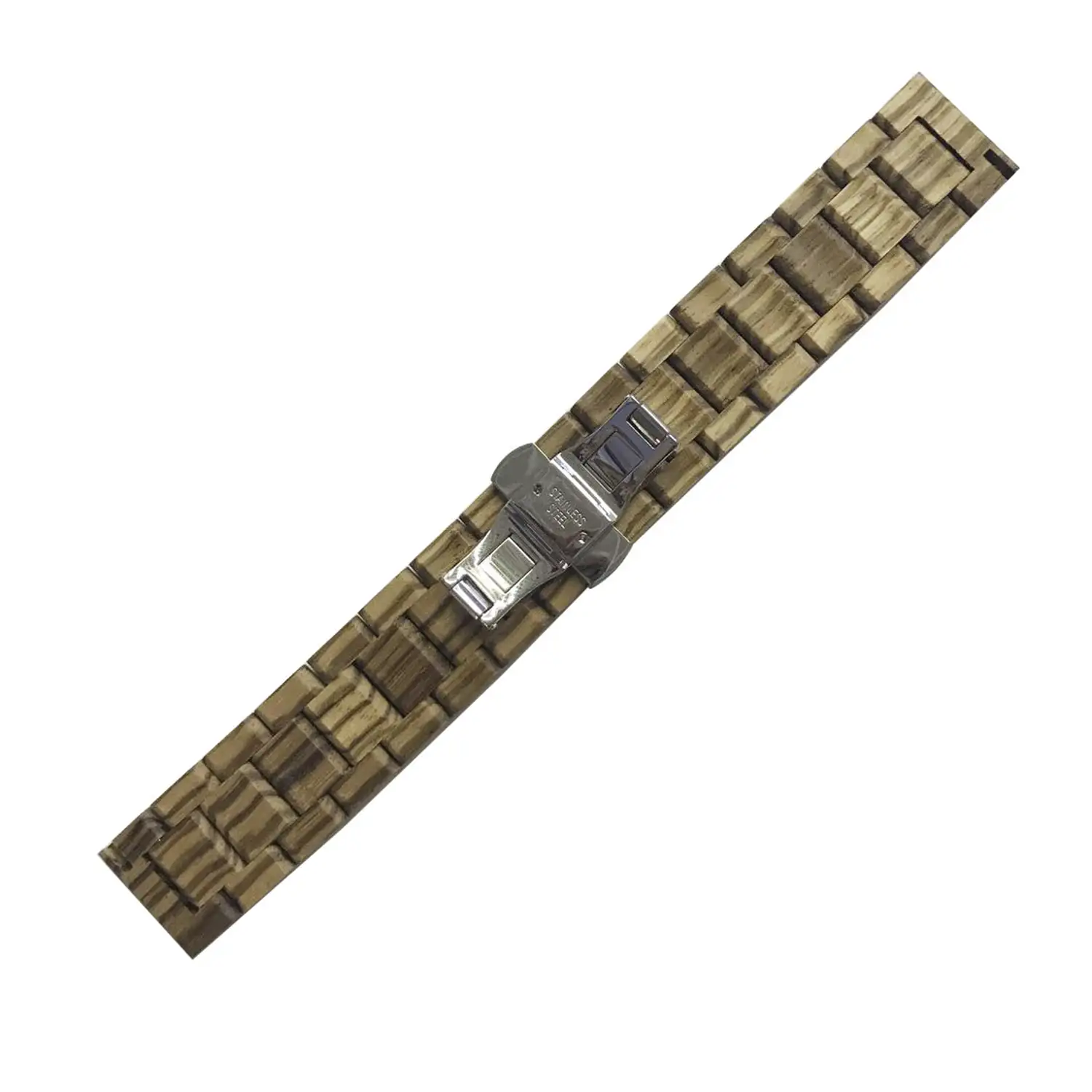Correa universal de madera natural bambú para relojes de 20mm.Sistema Quick Release de fácil cambio.