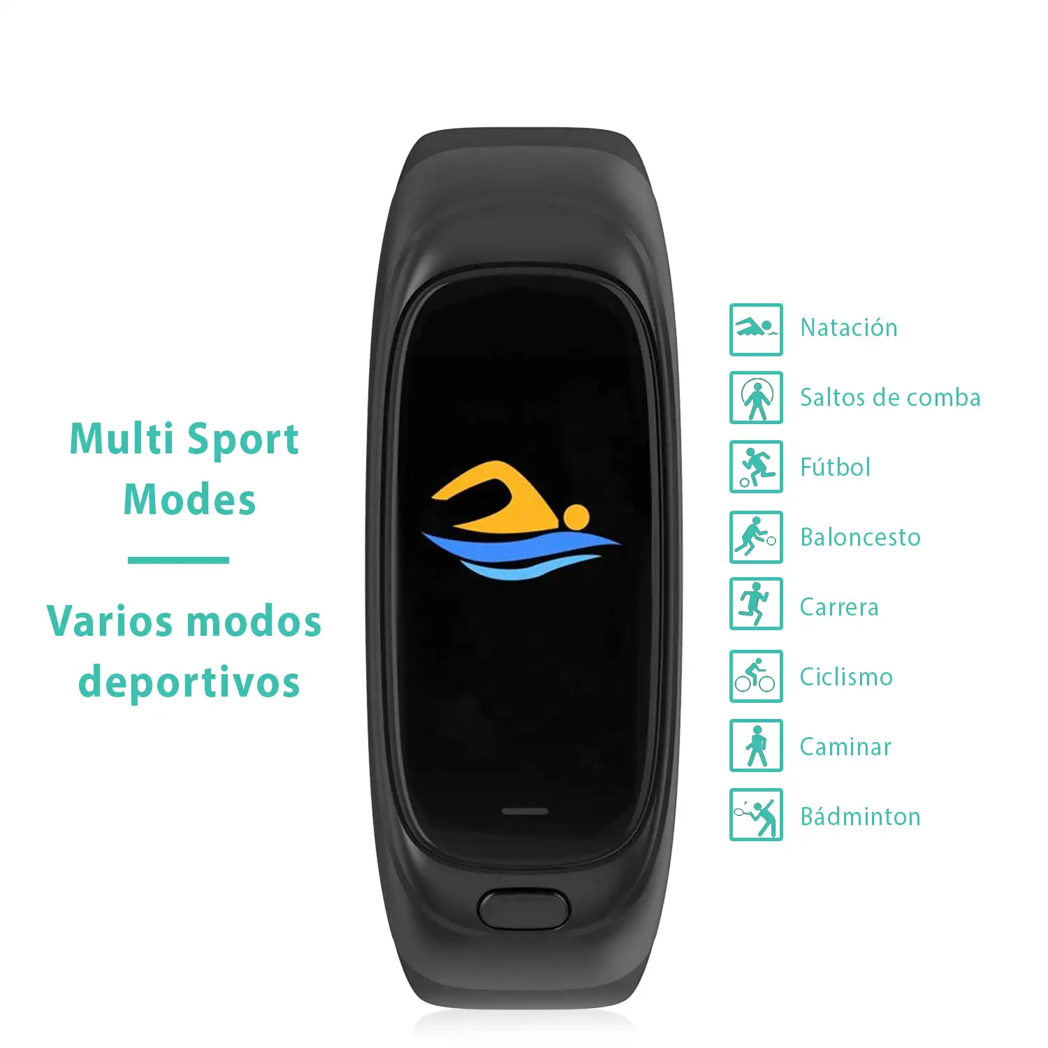 Brazalete inteligente CES12 con Pendrive incorporado 32GB, modo multideporte, sumergible