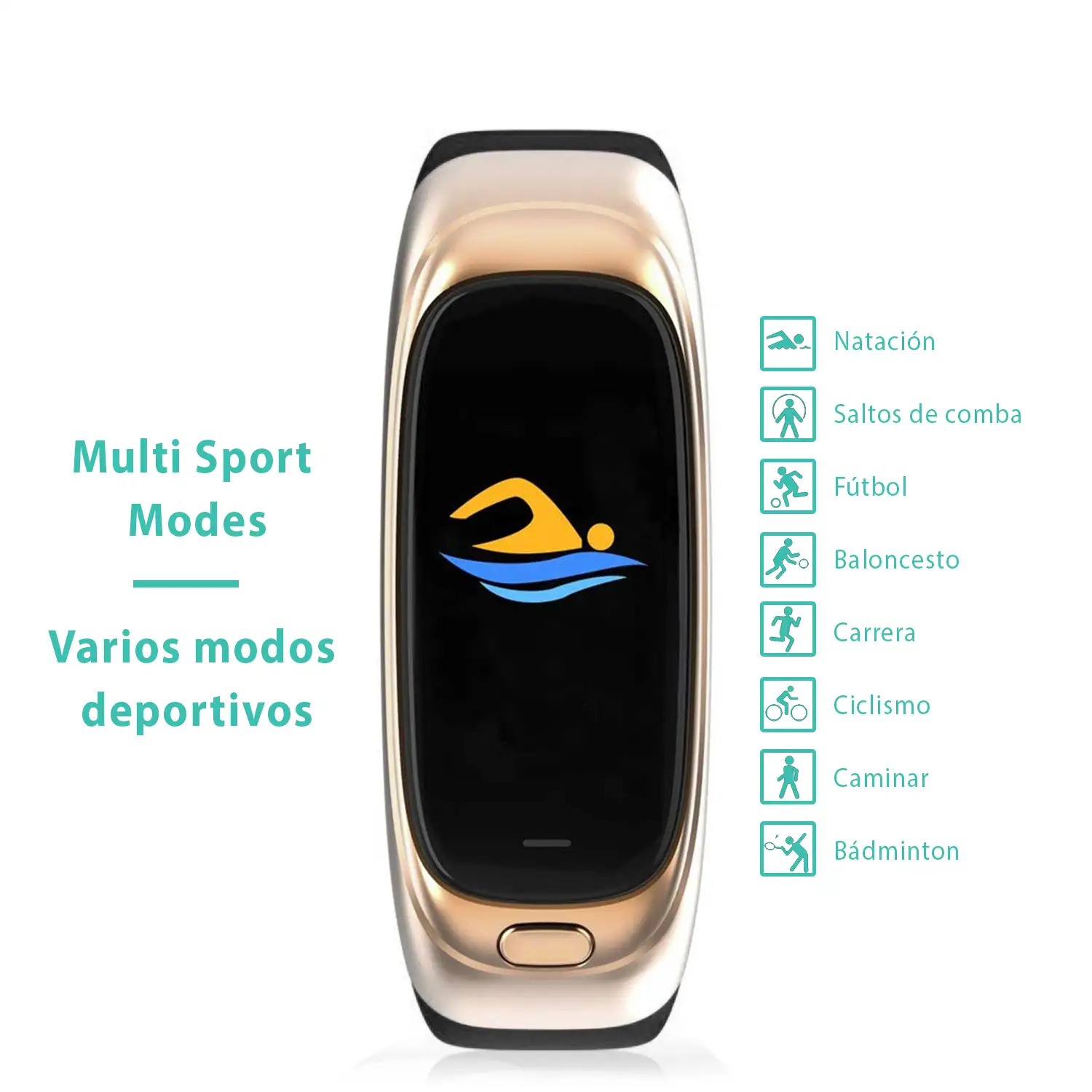 Brazalete inteligente CES12 con Pendrive incorporado 32GB, modo multideporte, sumergible