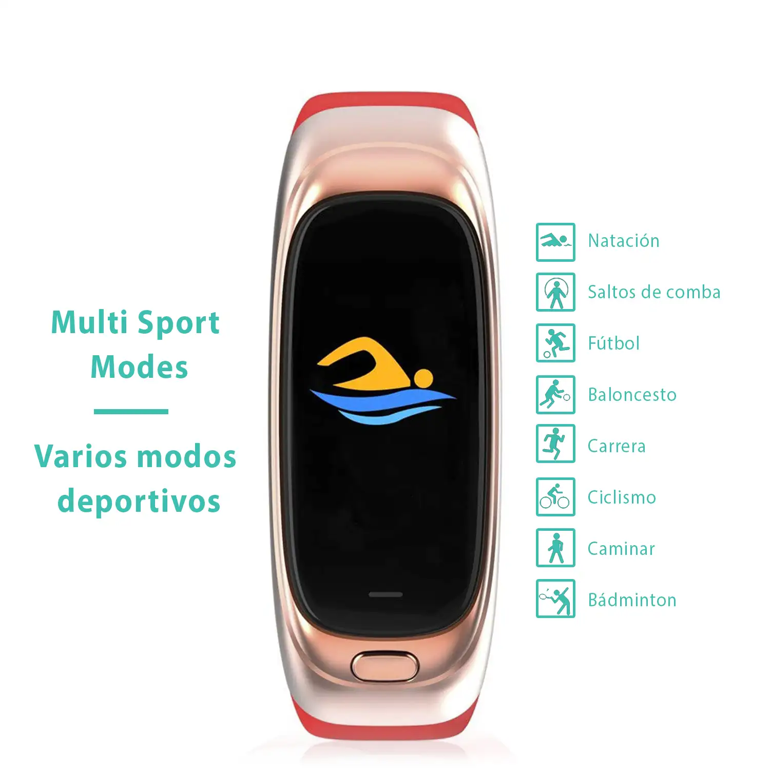 Brazalete inteligente CES12 con Pendrive incorporado 32GB, modo multideporte, sumergible