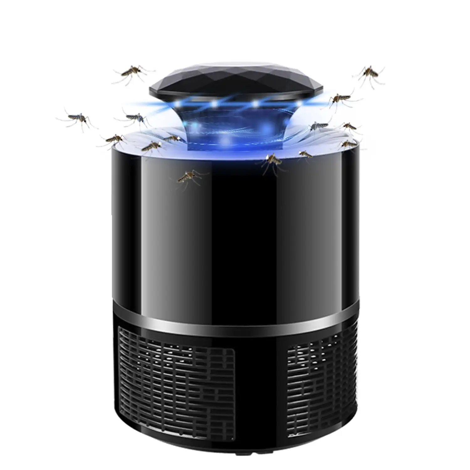 Atrapa mosquitos USB con luces led y aspirador