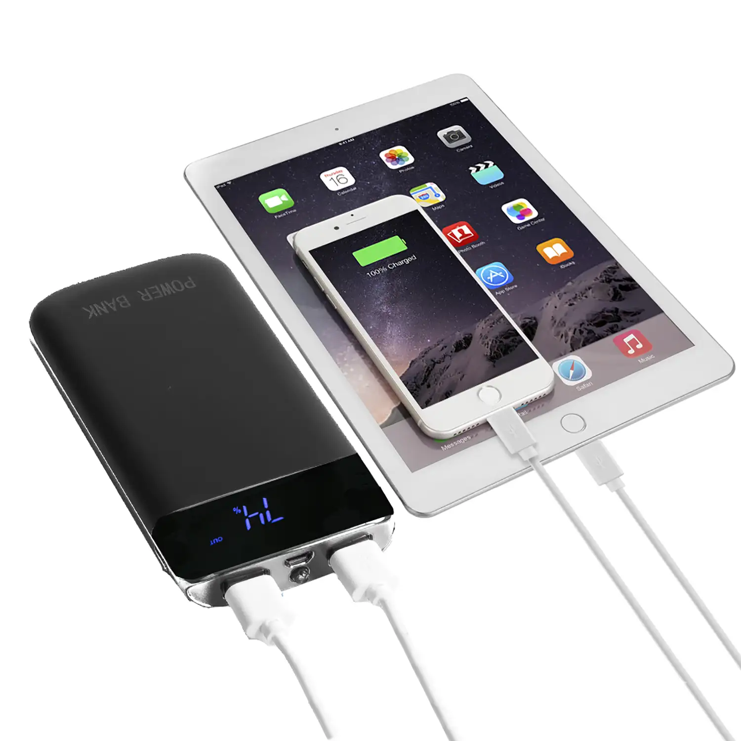 PowerBank P13 con display, 20.000mAh con 2 USB