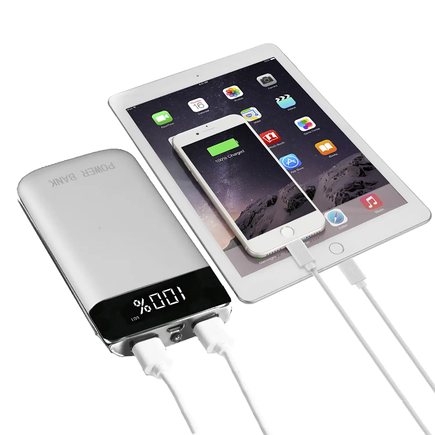 PowerBank P13 con display, 20.000mAh con 2 USB