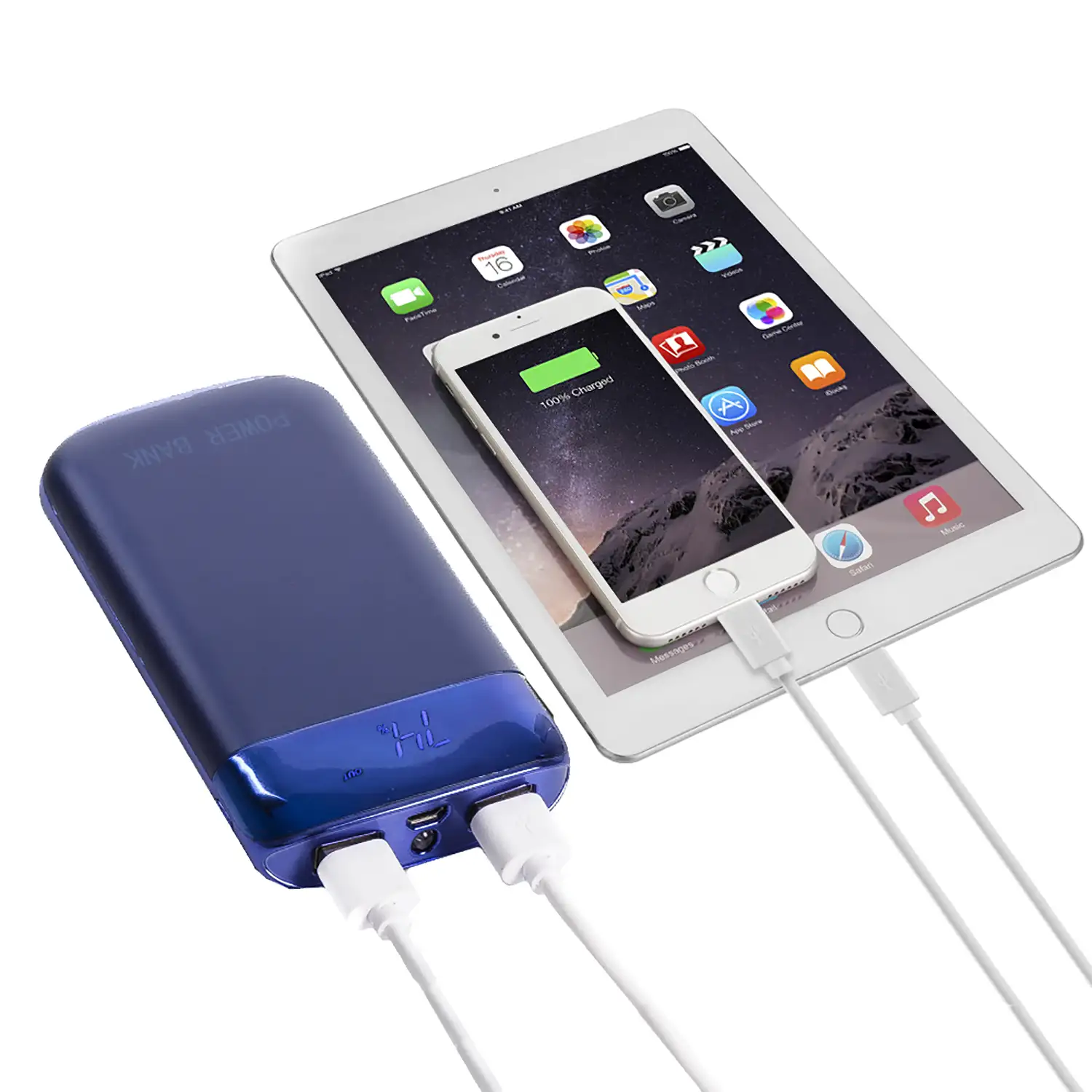 PowerBank P13 con display, 20.000mAh con 2 USB