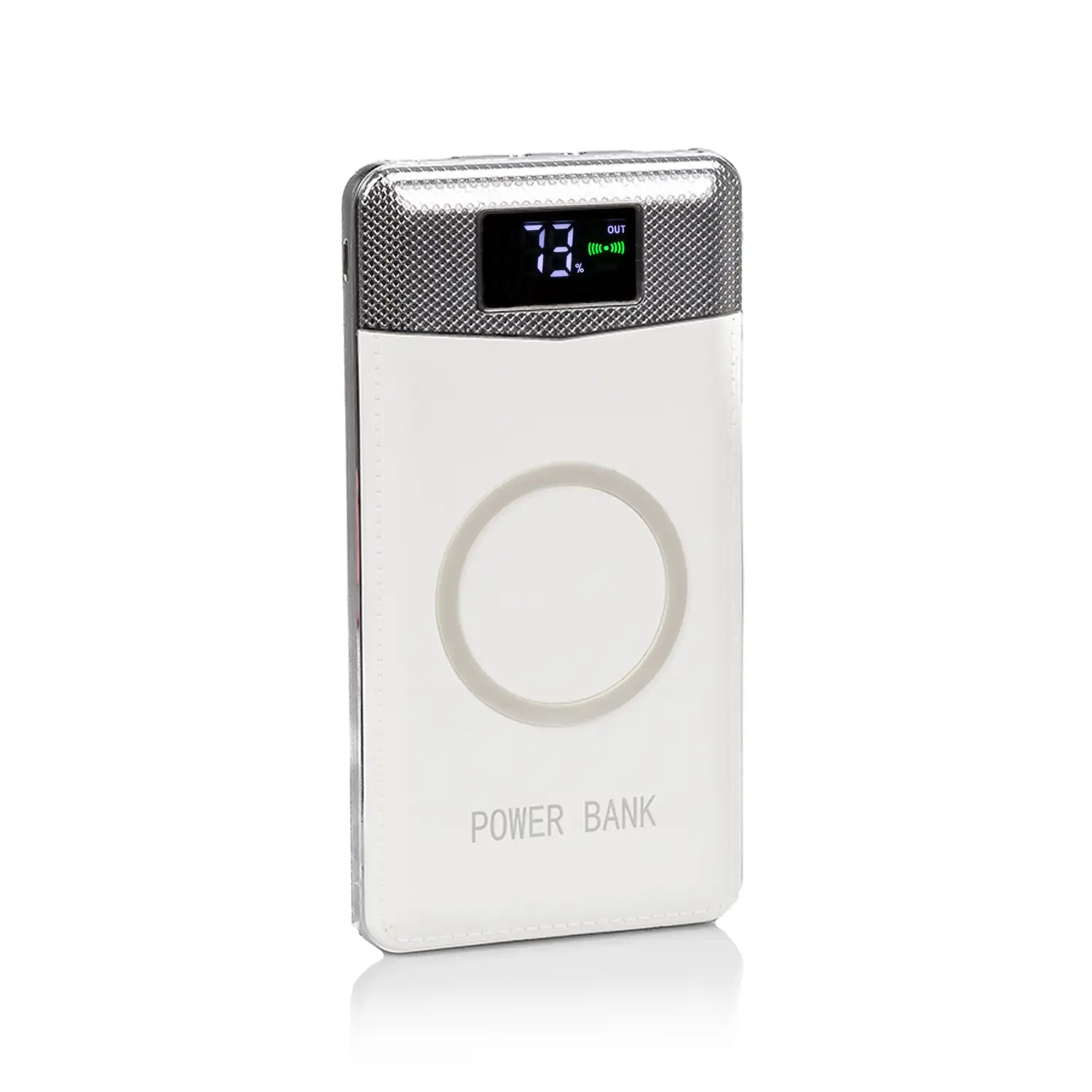 PowerBank P30 Inalámbrico Qi con display, 20.000 mAh con doble salida USB