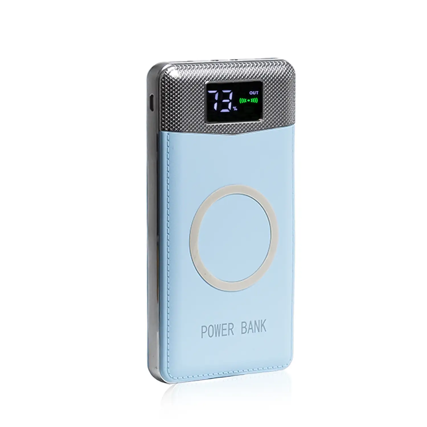 PowerBank P30 Inalámbrico Qi con display, 20.000 mAh con doble salida USB