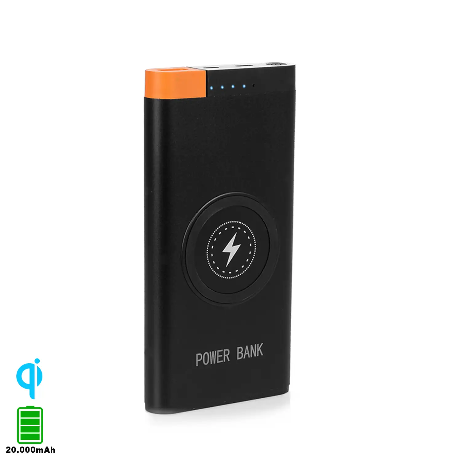 PowerBank P31 Inalámbrico Qi de 20.000 mAh con salida USB de 2.1A