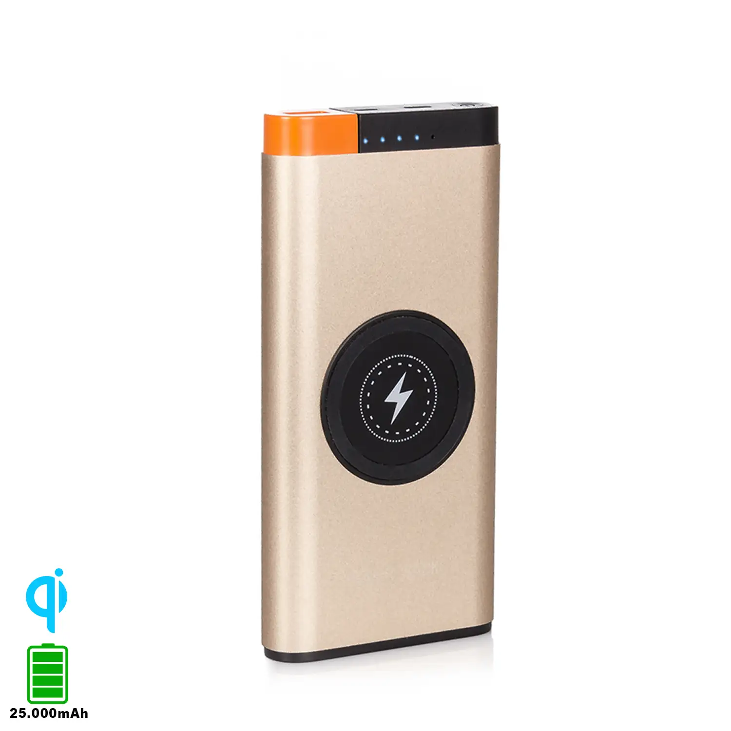 PowerBank P32 Inalámbrico Qi de 25.000 mAh con salida USB de 2.1A