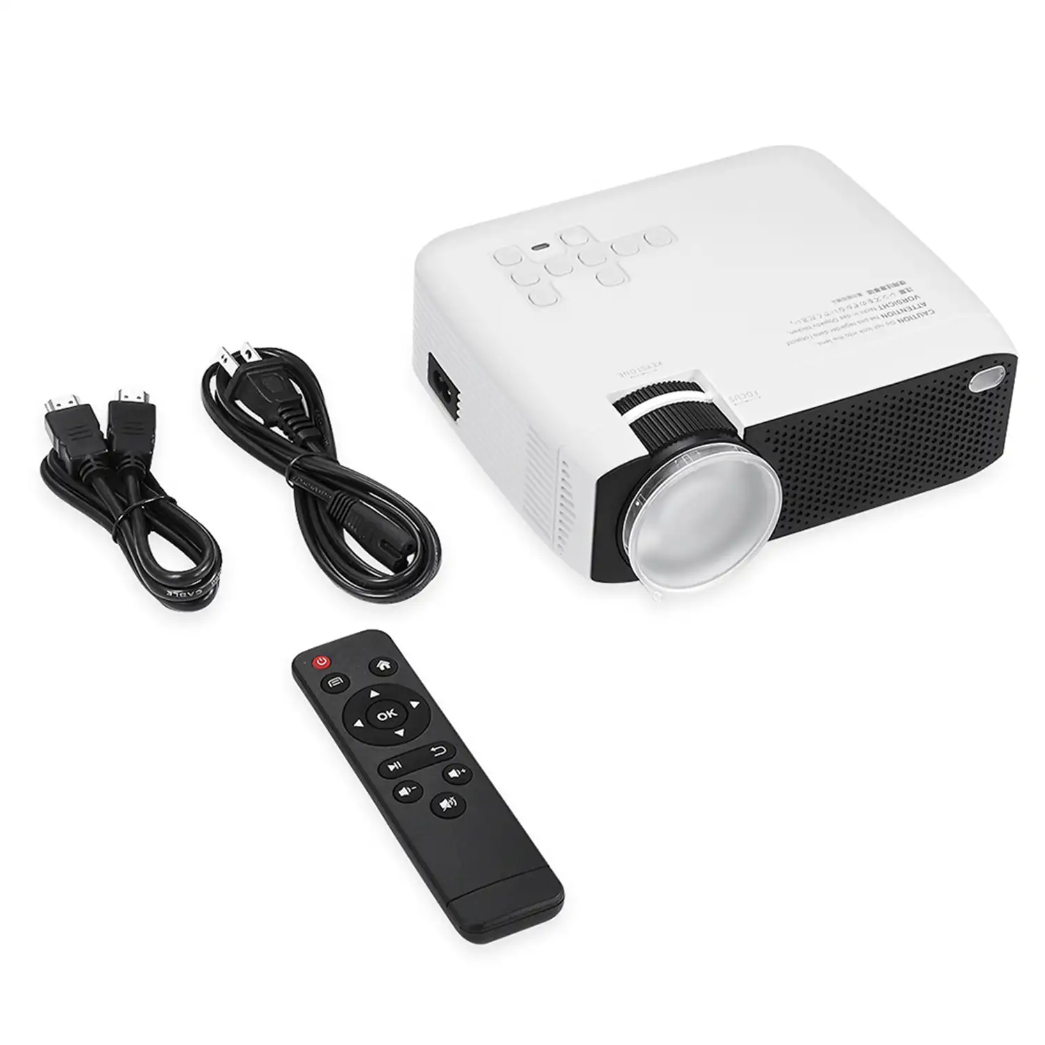Video Proyector HD 1080P WIFI, 3500 lúmenes con altavoces duales, conexión HDMI/USB/VGA/AV/Micro SD