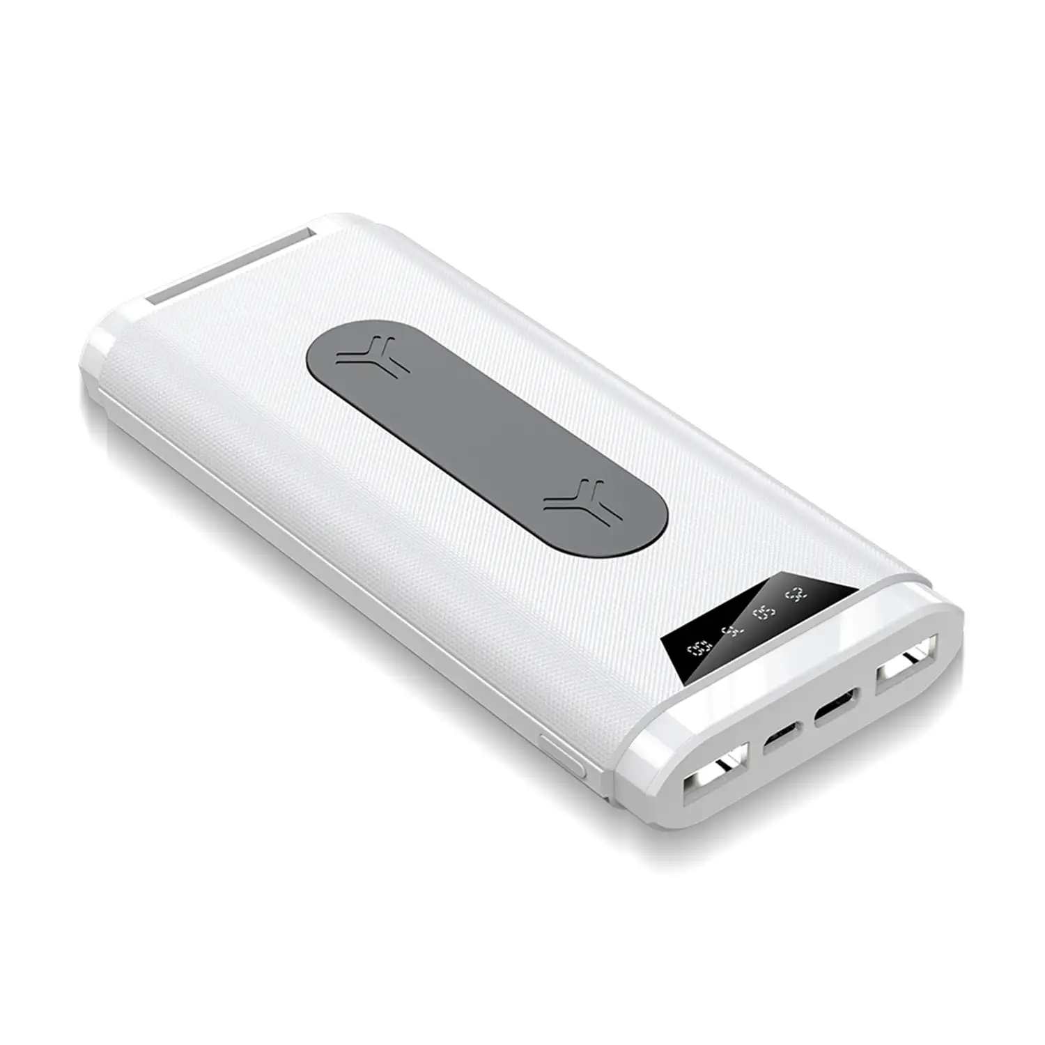 PowerBank con stand de sujeción inalámbrico Qi 20,000 mAh y doble salida USB 2A