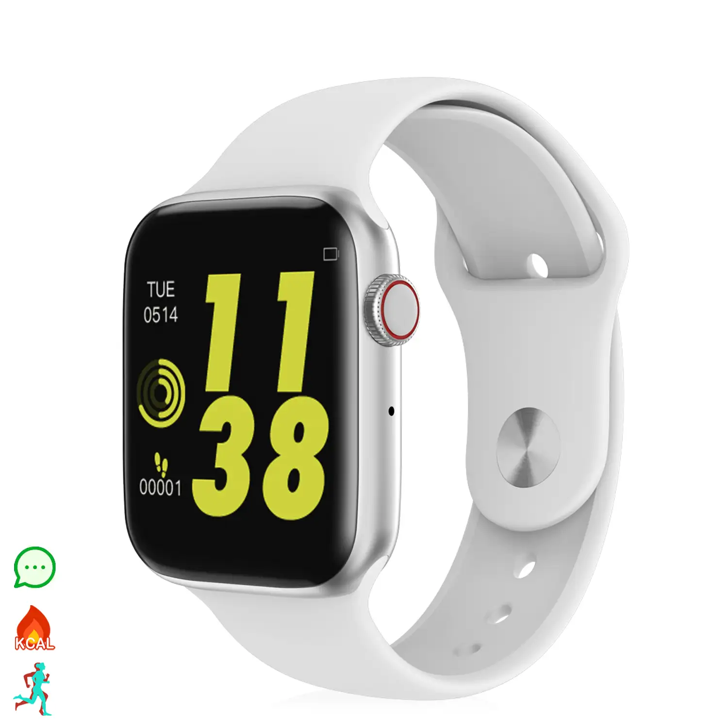 Smartwatch M6 con Electrocardiograma, Monitor Cardíaco, y Notificaciones