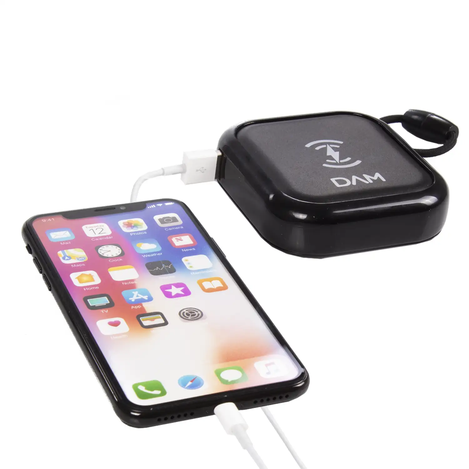 PowerBank inalámbrico Qi multiposición de 20.000 mAh, doble salida USB 2A