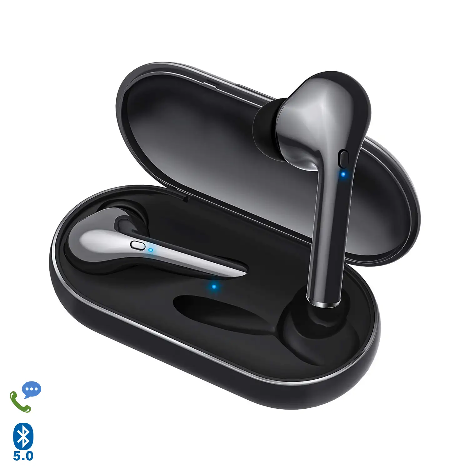 Auriculares TWS M6S Bluetooth 5.0+EDR, sonido HD, y base de carga 400mah