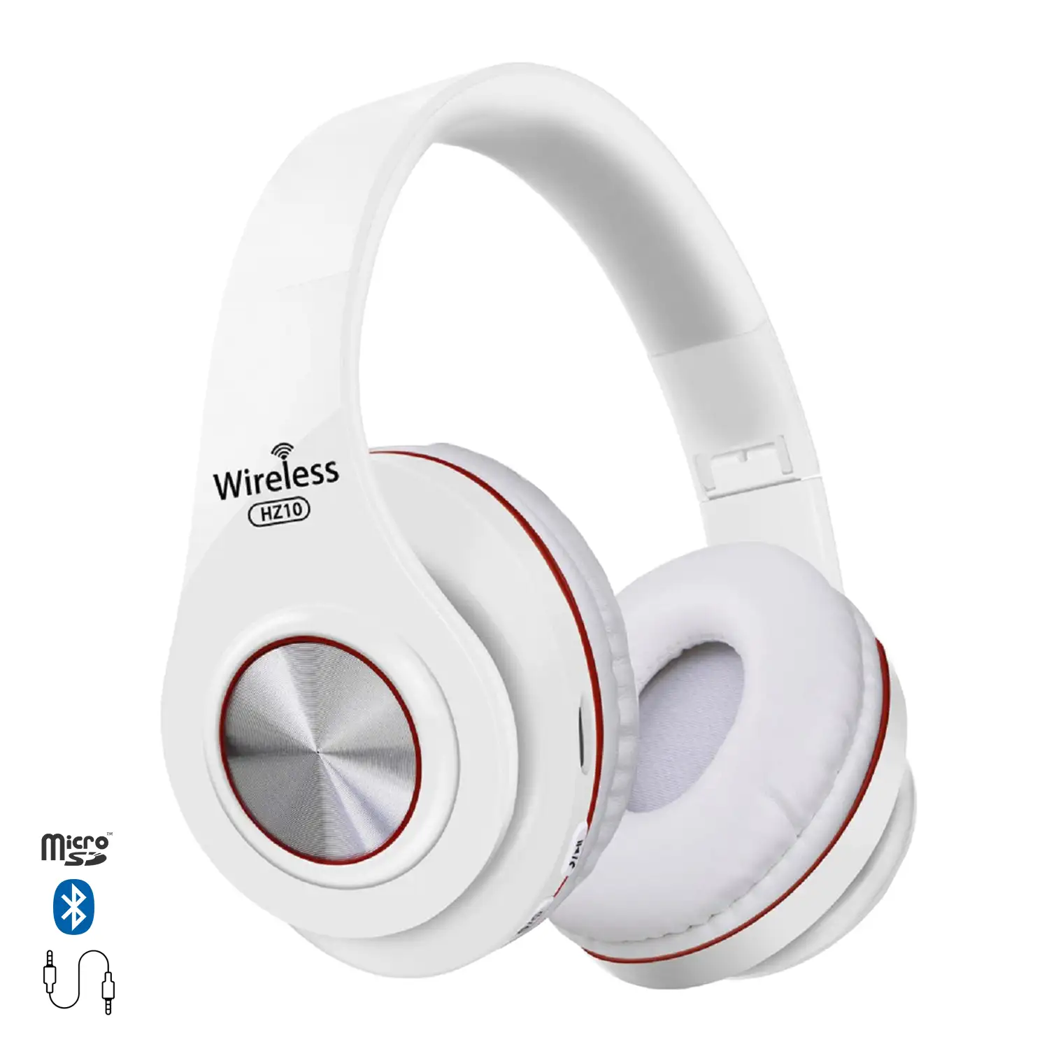 Cascos HZ-10 Bluetooth 4.2 con función manos libres, radio FM y puerto para tarjetas Micro SD