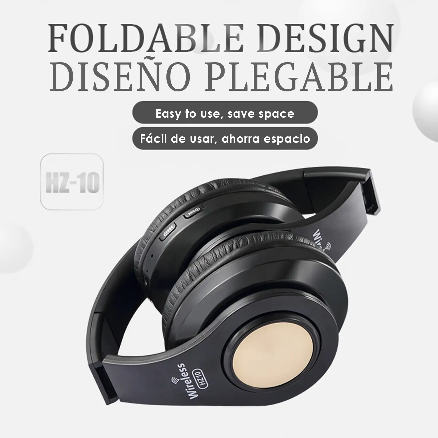 Auriculares de diadema plegable bluetooth 4.2