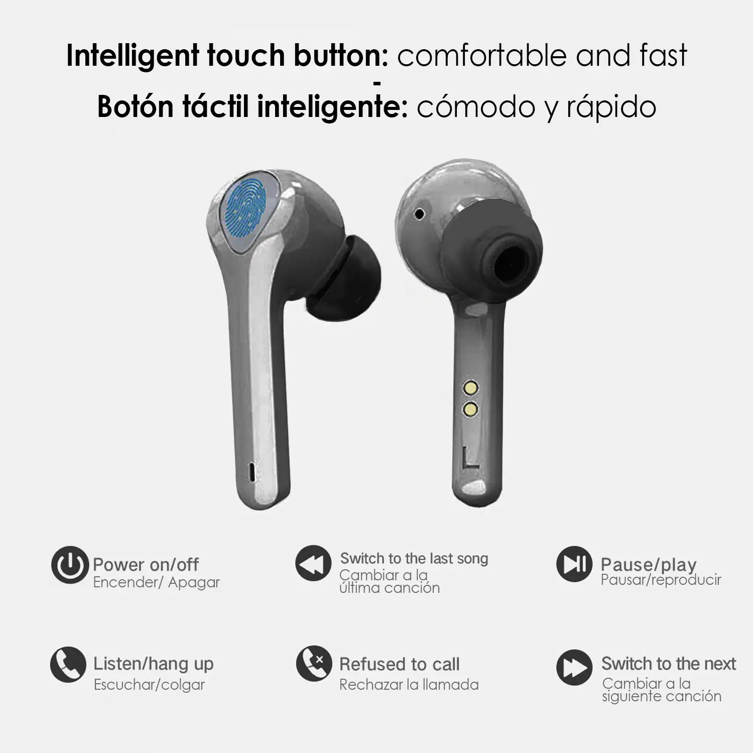 Auriculares G9 In-Ear Bluetooth 5.0 estéreo con base de carga de 3000mAh y powerbank