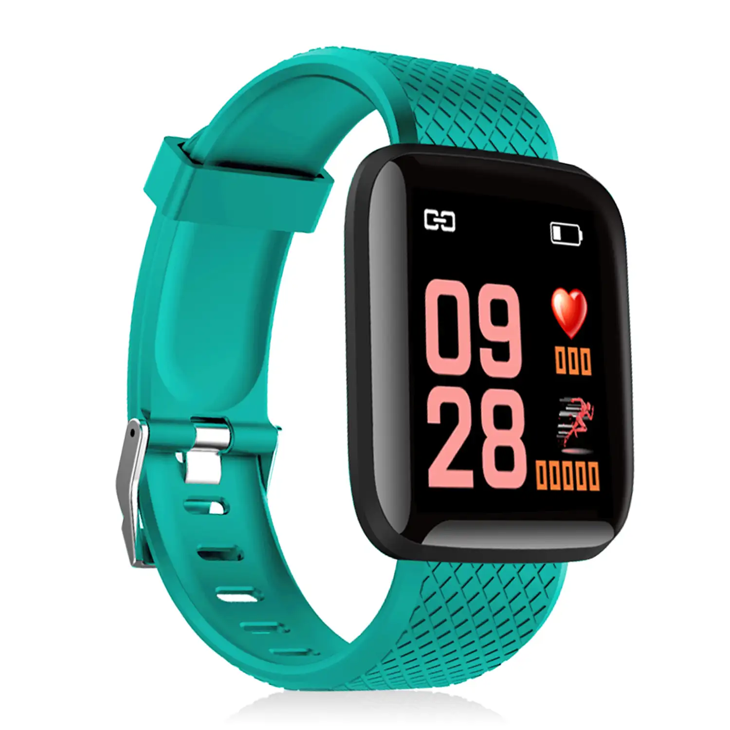 Brazalete inteligente ID116 Bluetooth 4.0 pantalla color, monitor cardiaco, pulso y modo multideporte