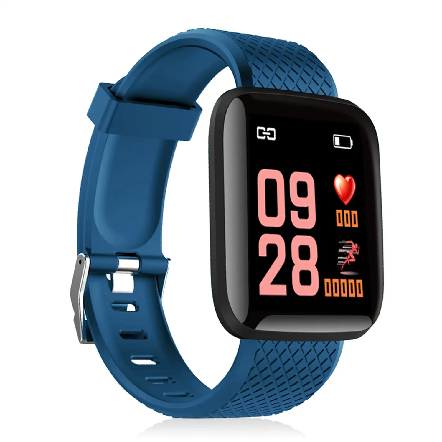 Brazalete inteligente ID116 Bluetooth 4.0 pantalla color, monitor cardiaco, pulso y modo multideporte