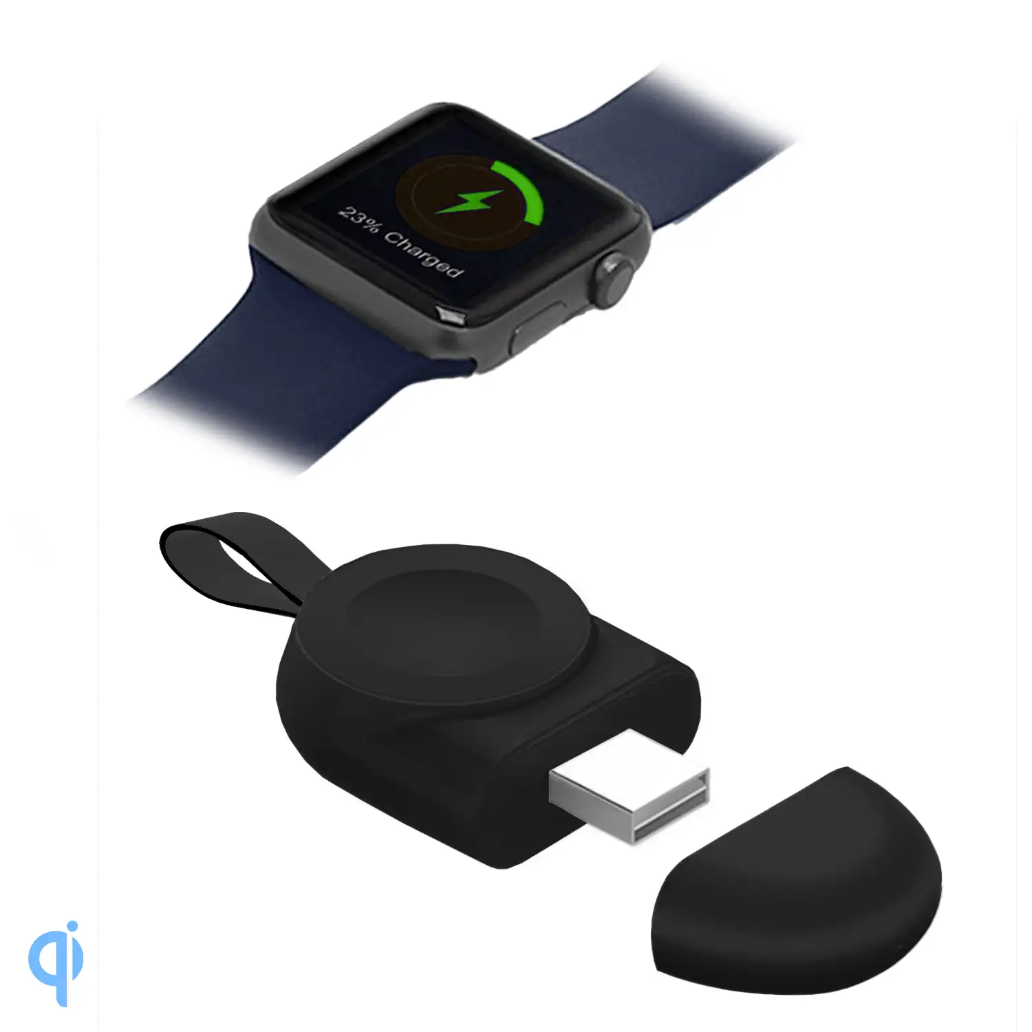 Cargador compacto de viaje USB compatible con Apple Watch iWatch