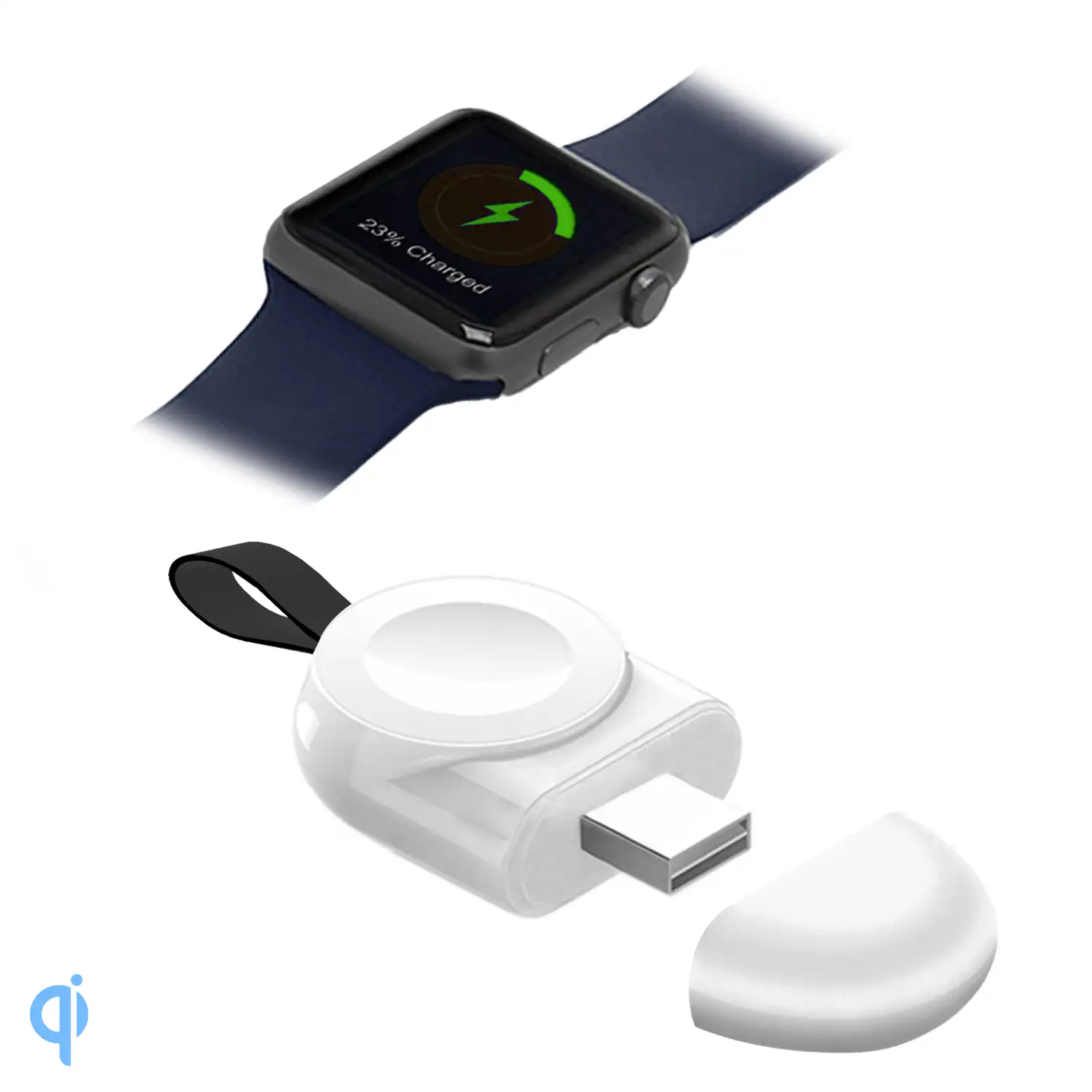 Cargador compacto de viaje USB compatible con Apple Watch iWatch