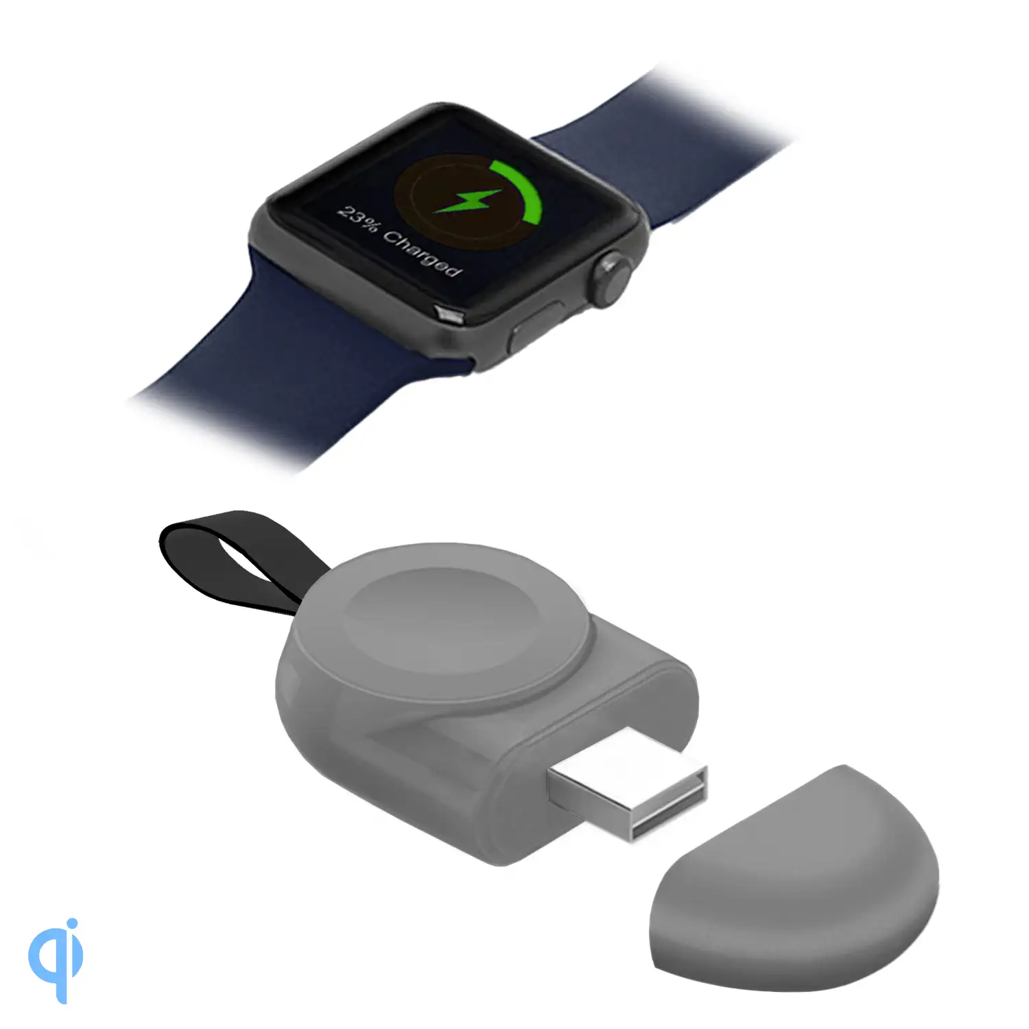 Cargador compacto de viaje USB compatible con Apple Watch iWatch