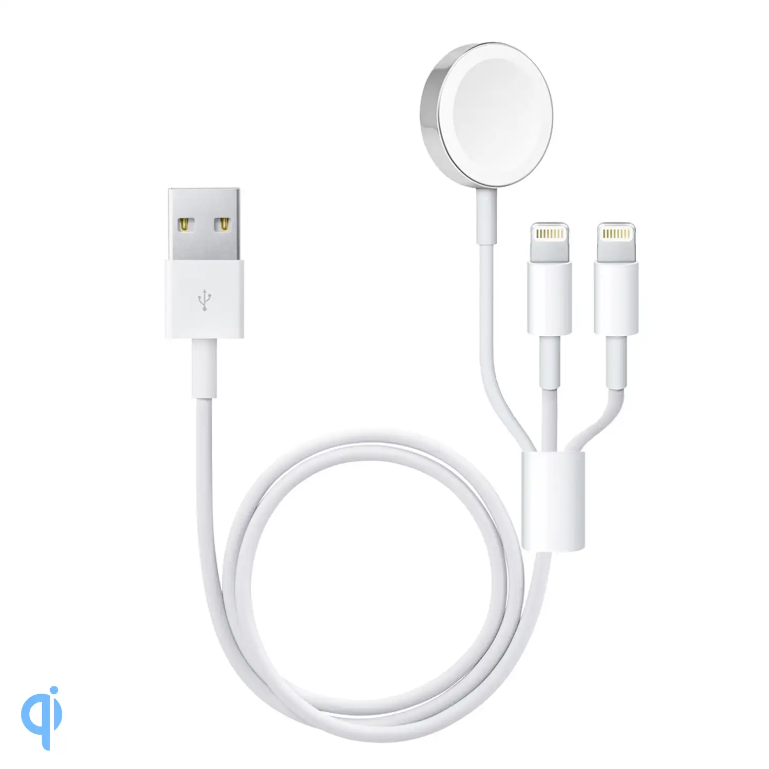 Cargador Doble Lightning y Base de carga compatible con Apple Watch iWatch
